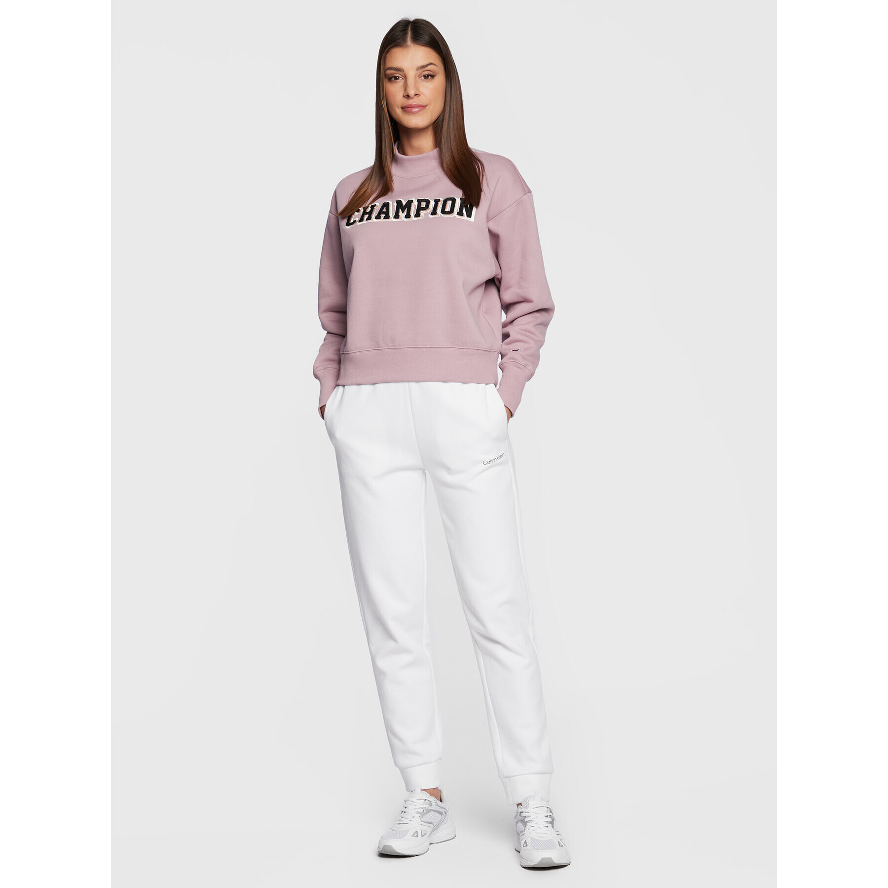 Champion Mikina 115439 Fialová Custom Fit - Pepit.cz