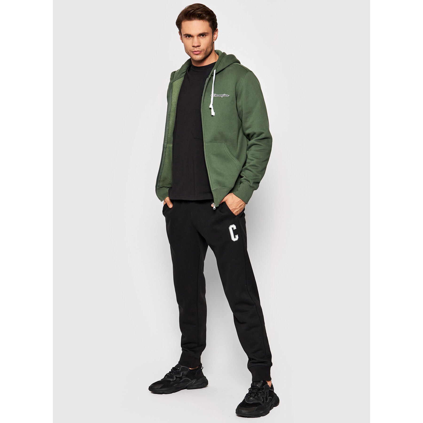 Champion Mikina 216477 Zelená Regular Fit - Pepit.cz