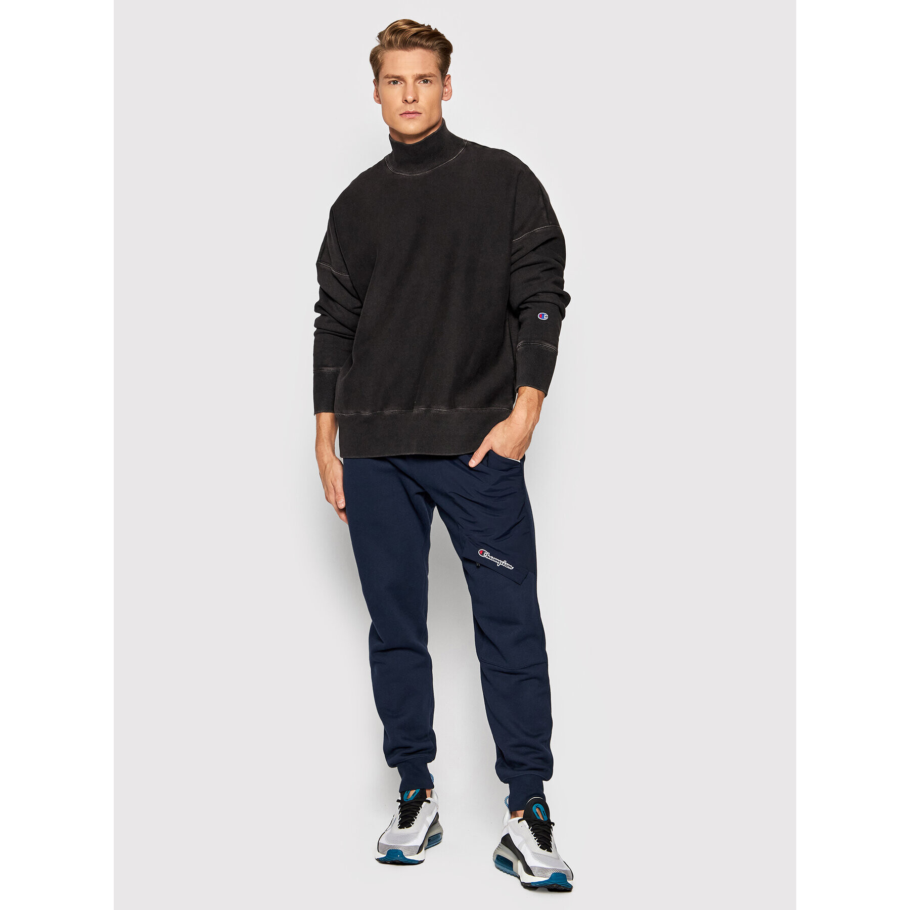 Champion Mikina 216491 Černá Relaxed Fit - Pepit.cz