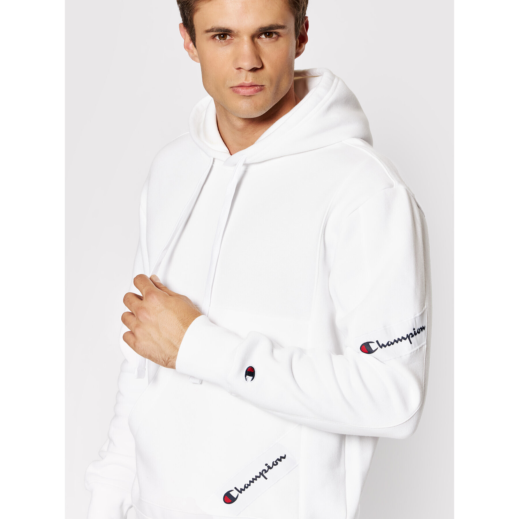 Champion Mikina 216549 Bílá Custom Fit - Pepit.cz