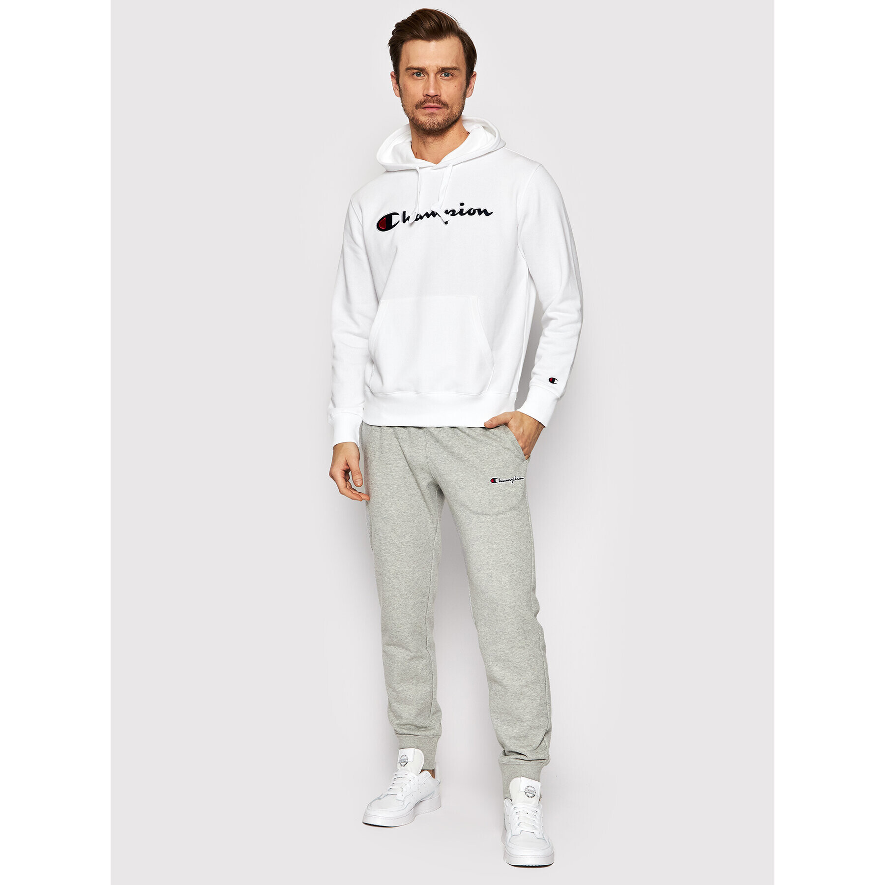 Champion Mikina 217060 Bílá Regular Fit - Pepit.cz