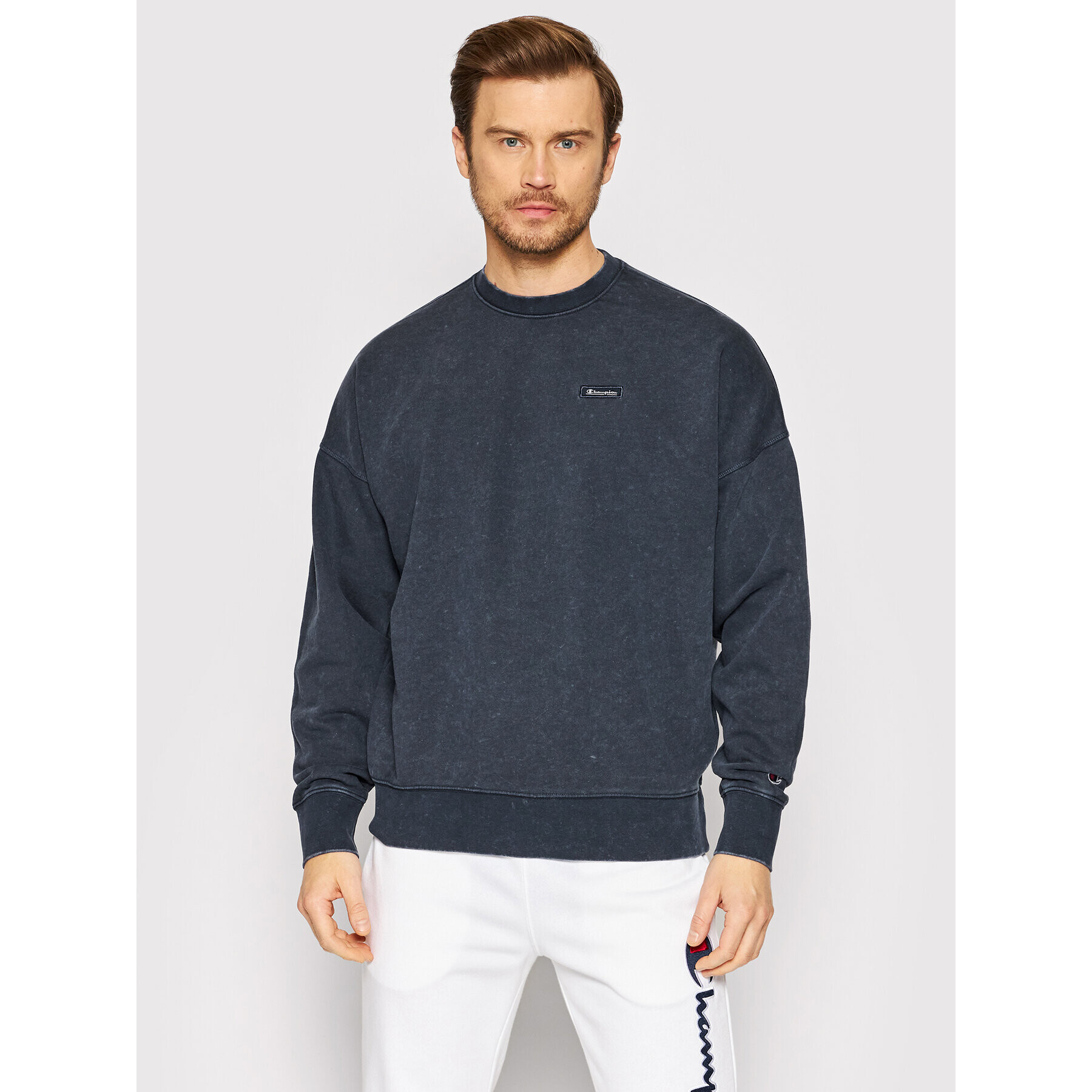 Champion Mikina 217084 Tmavomodrá Relaxed Fit - Pepit.cz