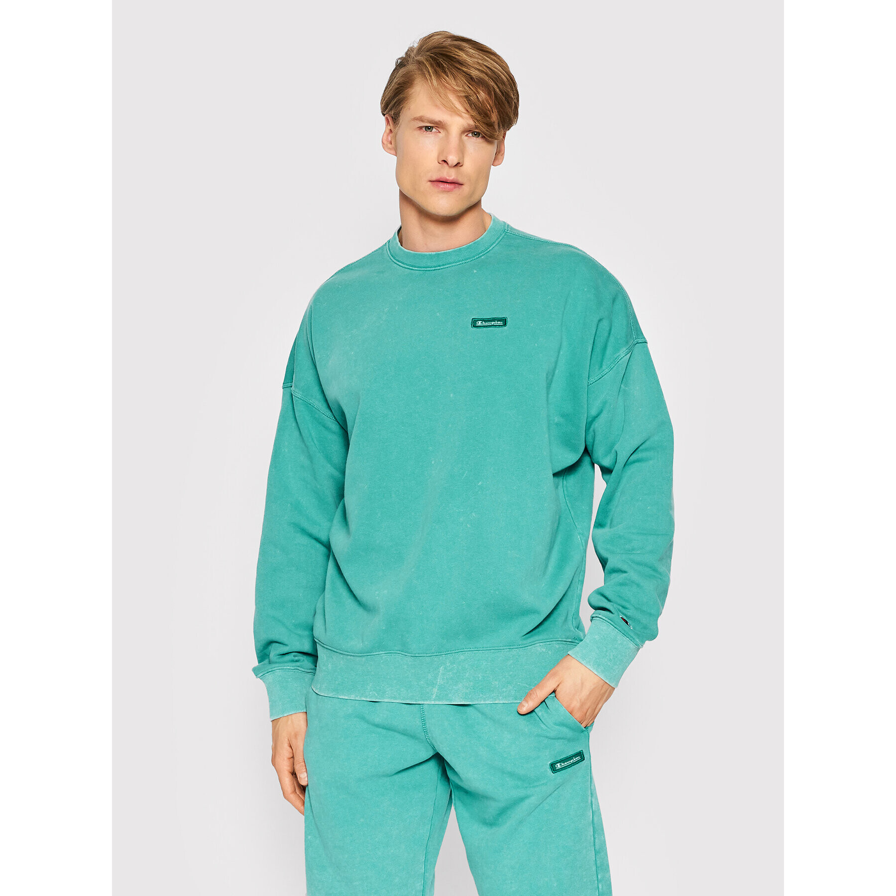 Champion Mikina 217084 Zelená Baggy Fit - Pepit.cz