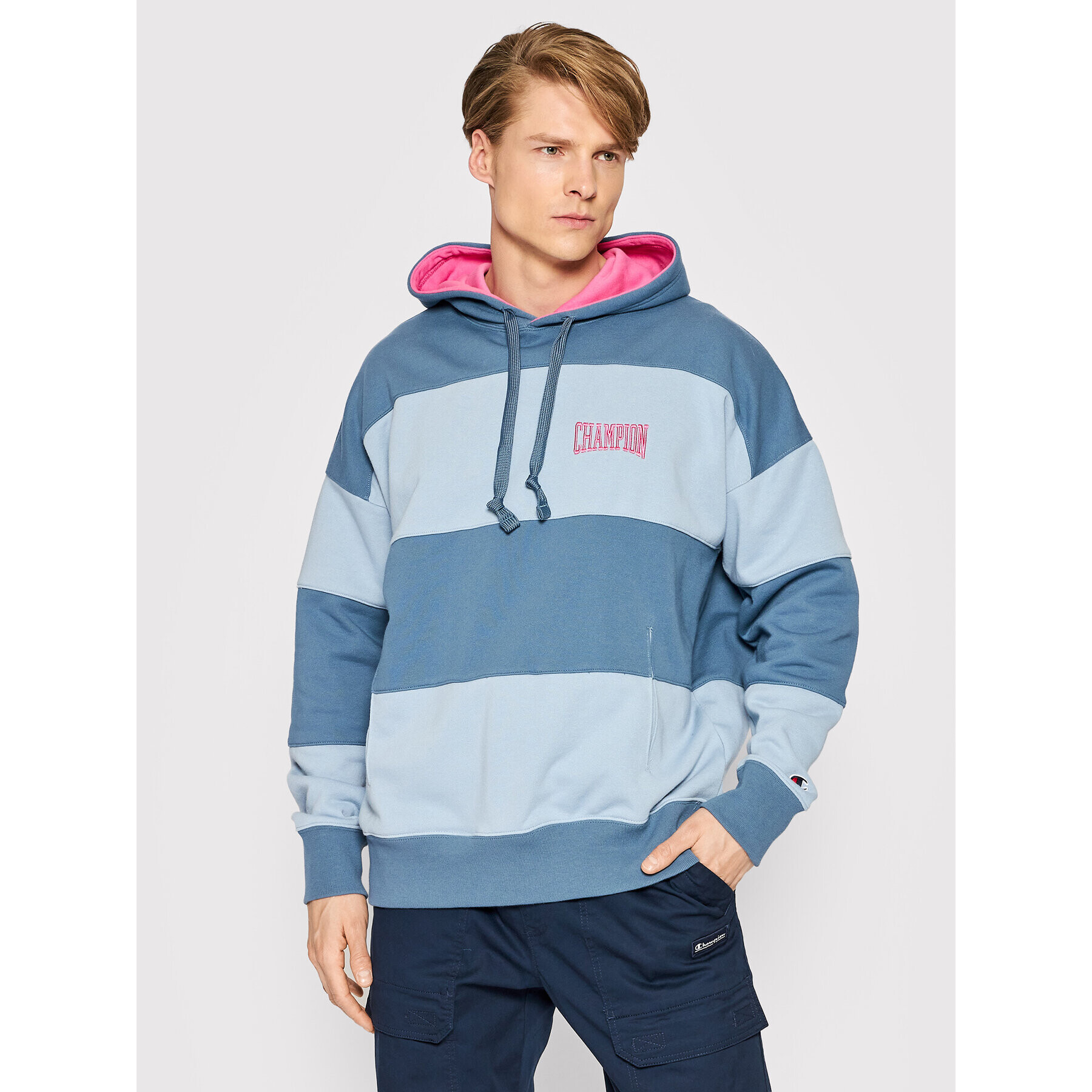 Champion Mikina 217173 Modrá Baggy Fit - Pepit.cz