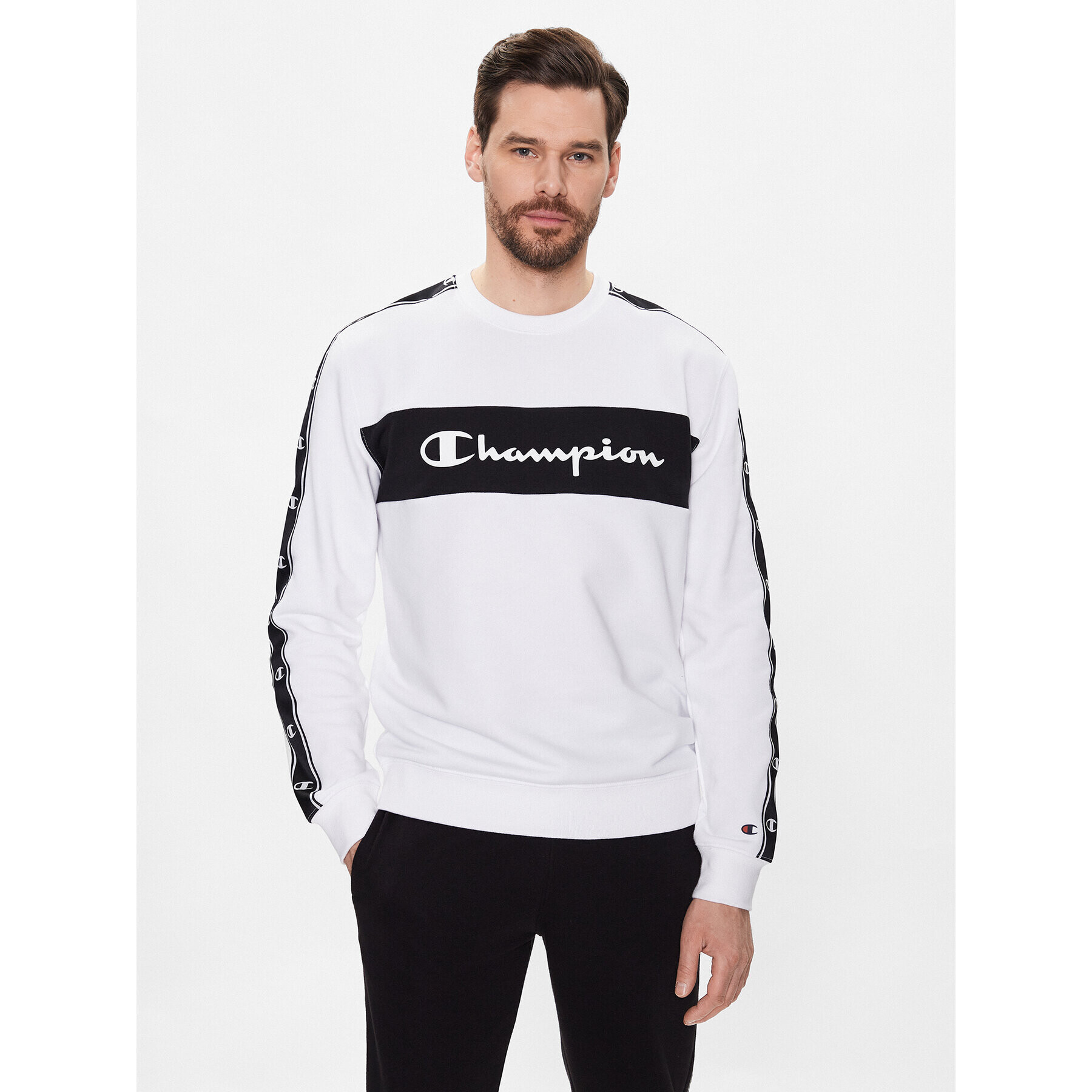 Champion Mikina 218474 Bílá Regular Fit - Pepit.cz