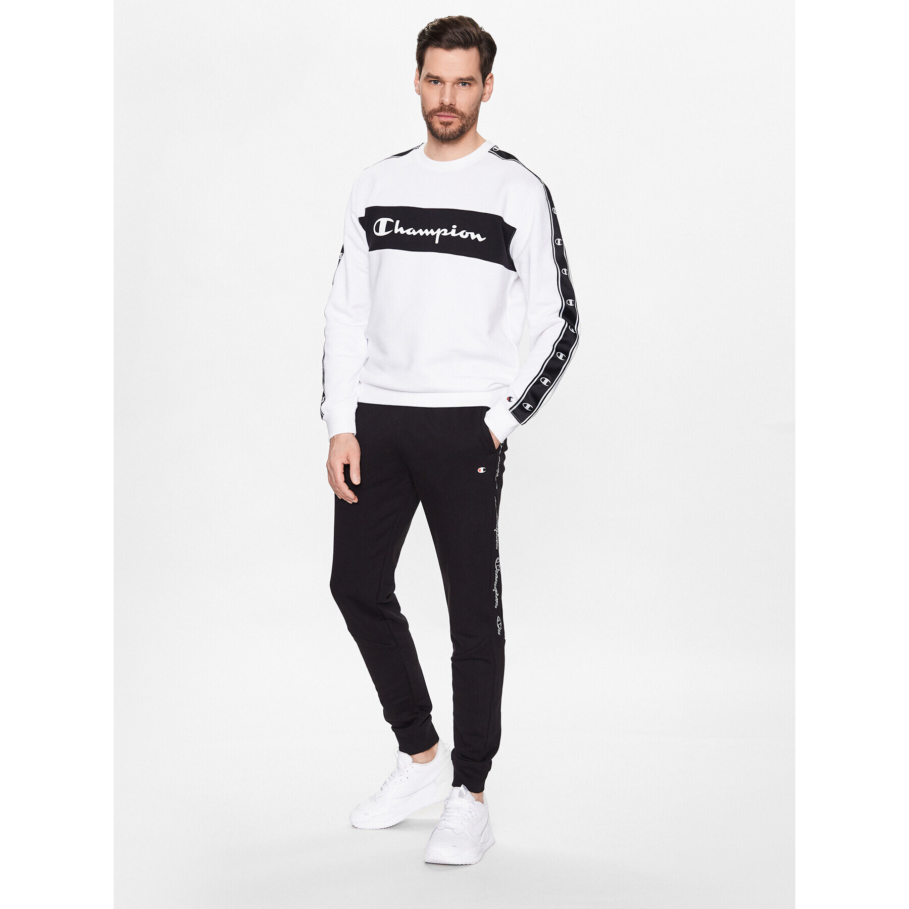 Champion Mikina 218474 Bílá Regular Fit - Pepit.cz