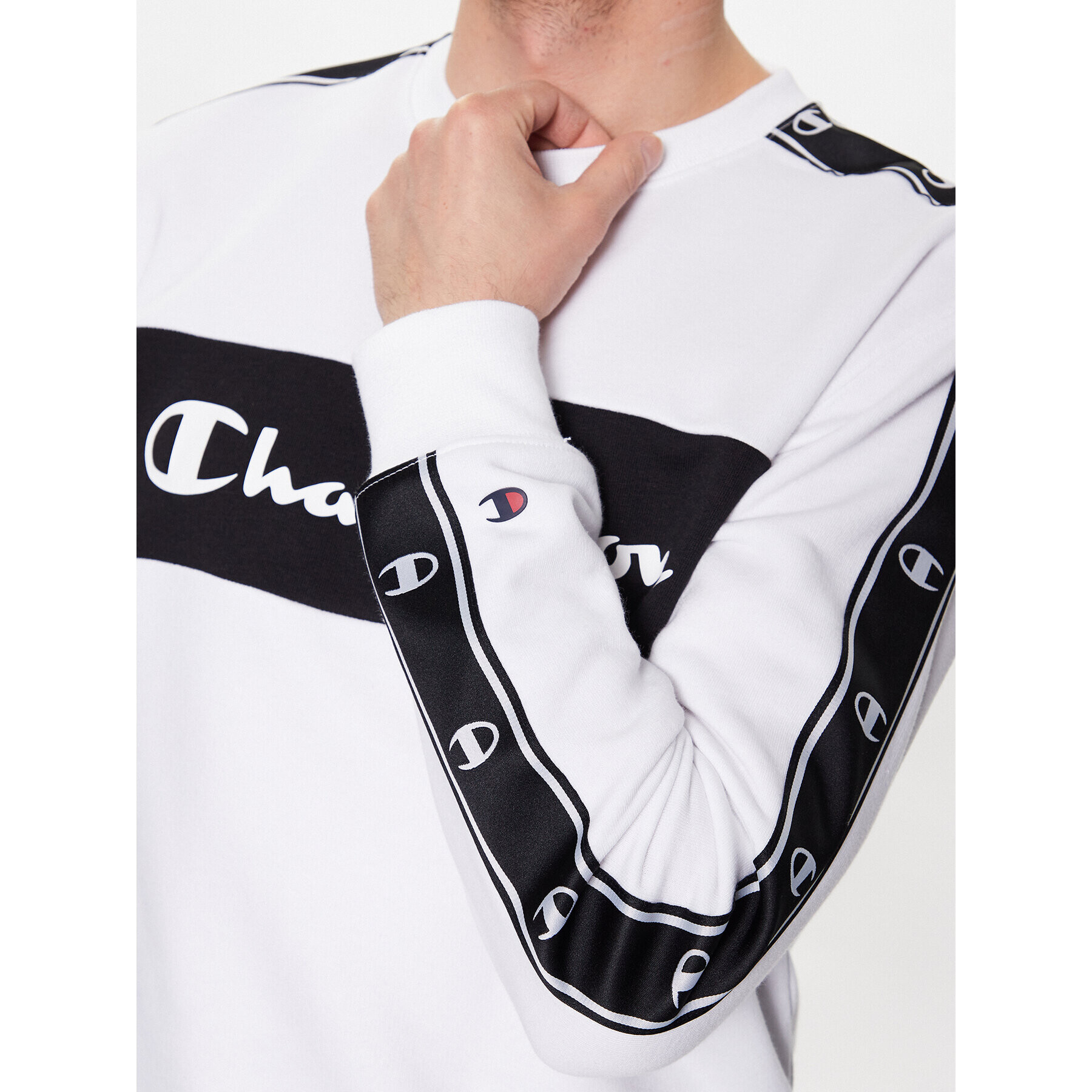 Champion Mikina 218474 Bílá Regular Fit - Pepit.cz