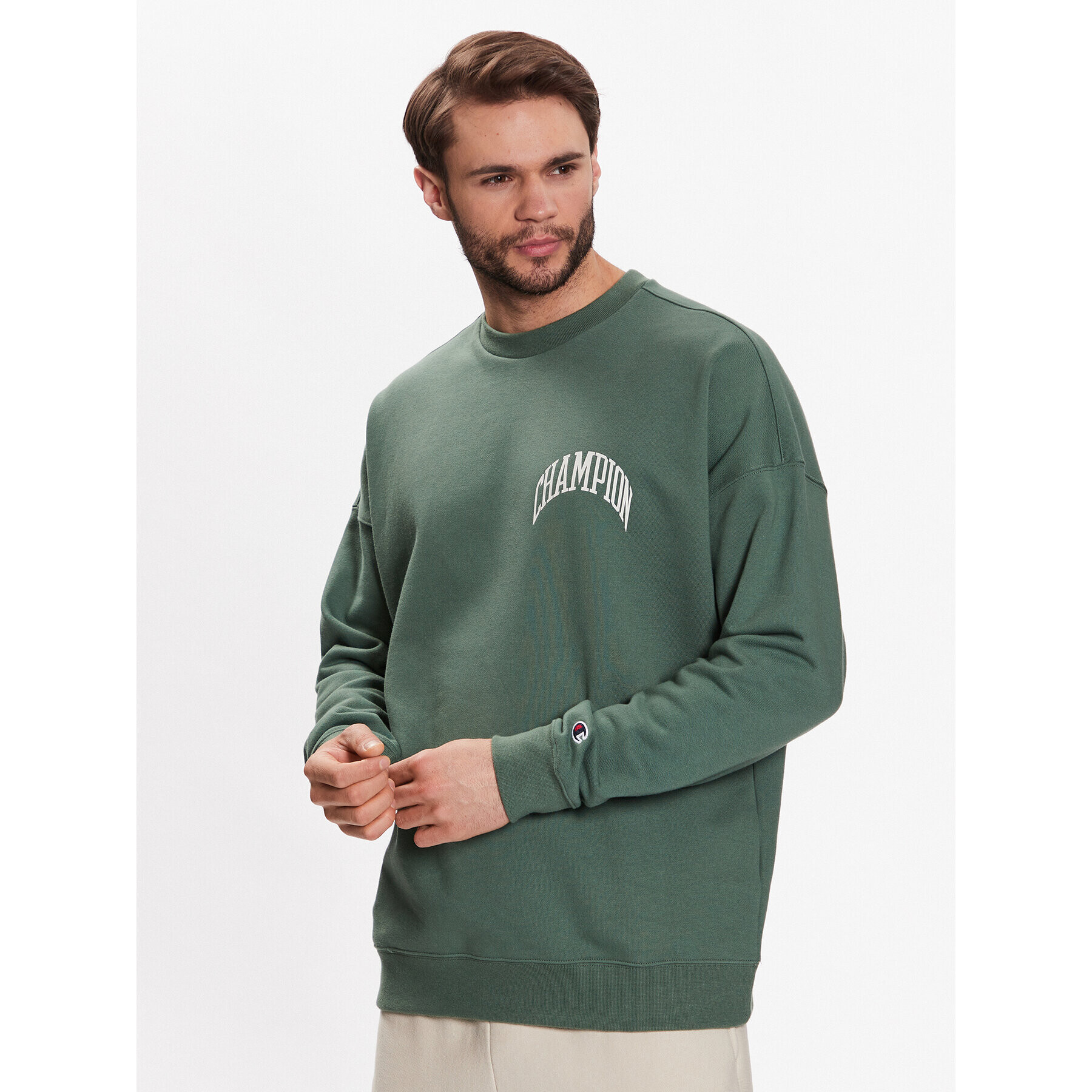 Champion Mikina 218517 Zelená Baggy Fit - Pepit.cz