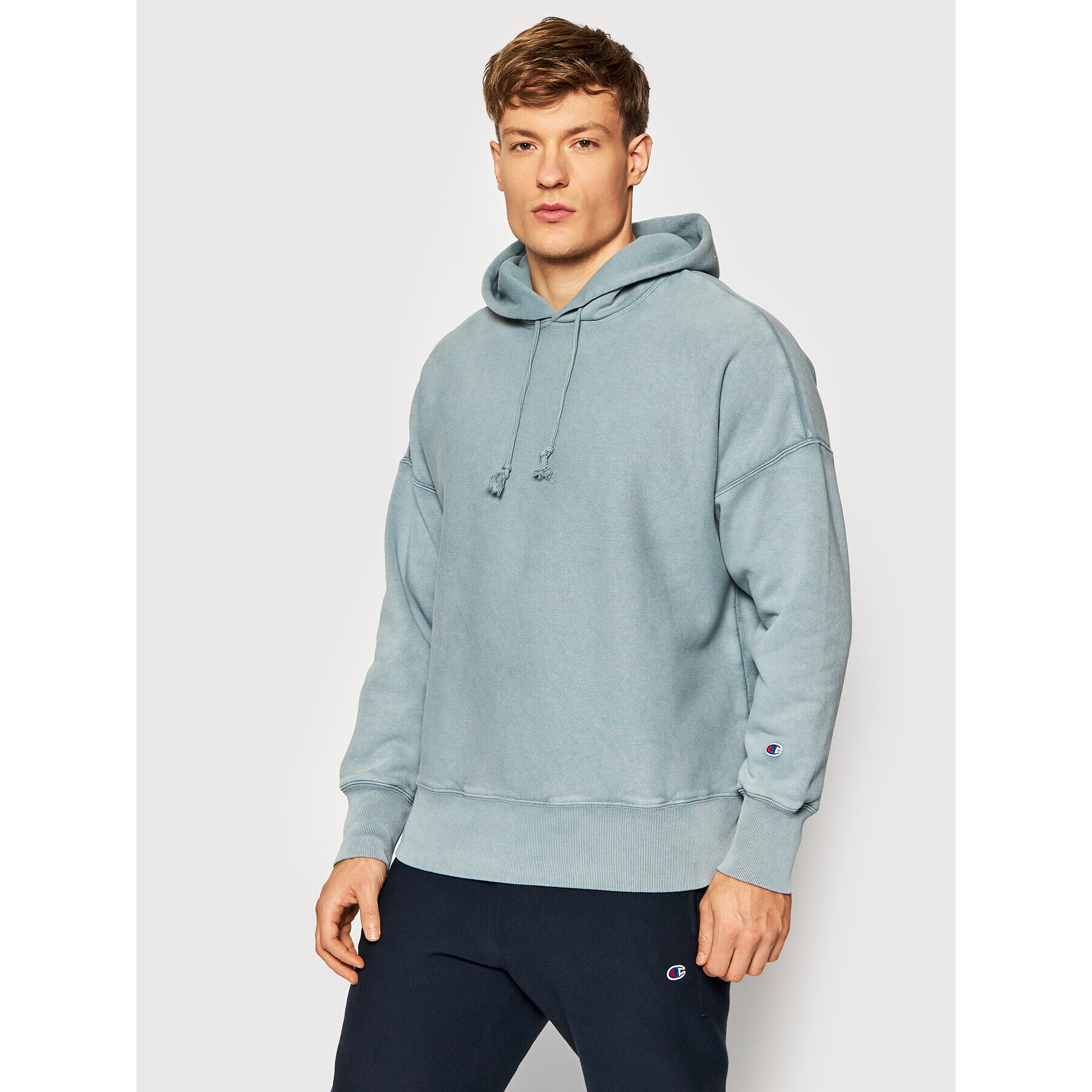 Champion Mikina Acid Wash 216489 Zelená Oversize - Pepit.cz