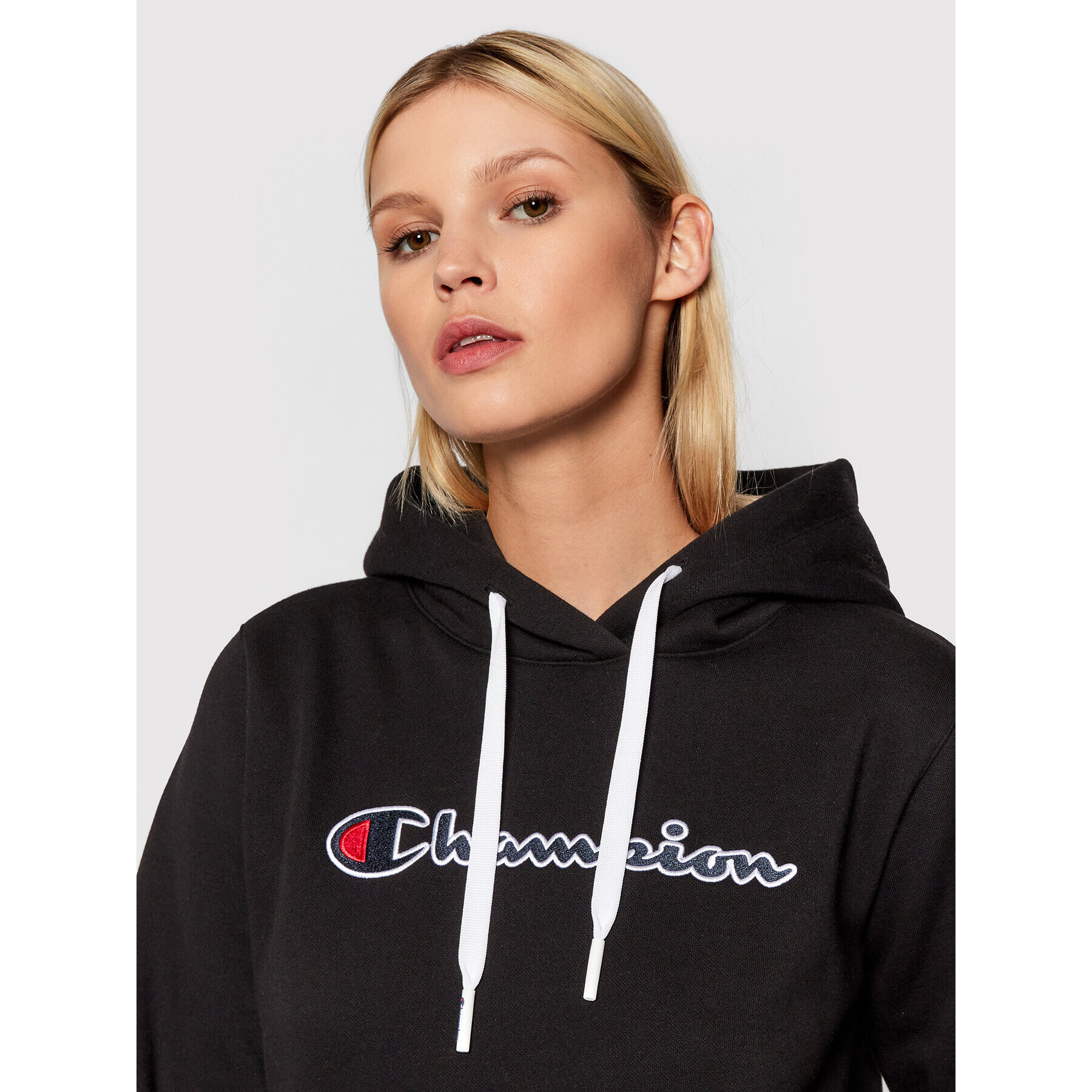 Champion Mikina Blend Script Logo 114461 Černá Regular Fit - Pepit.cz