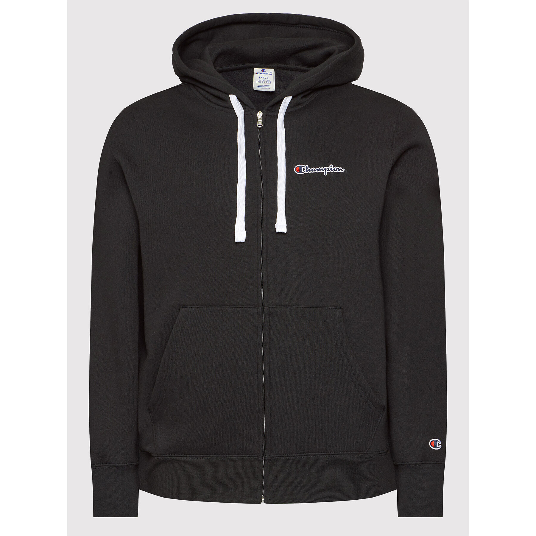 Champion Mikina Blend Small Script Logo Zip-Up 216477 Černá Custom Fit - Pepit.cz