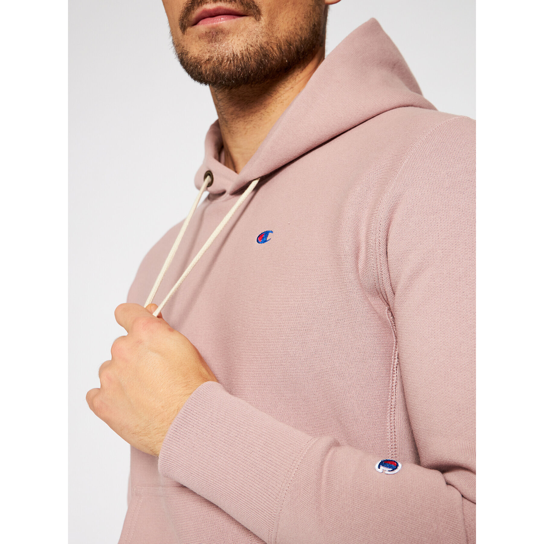 Champion Mikina C Logo 215214 Růžová Regular Fit - Pepit.cz