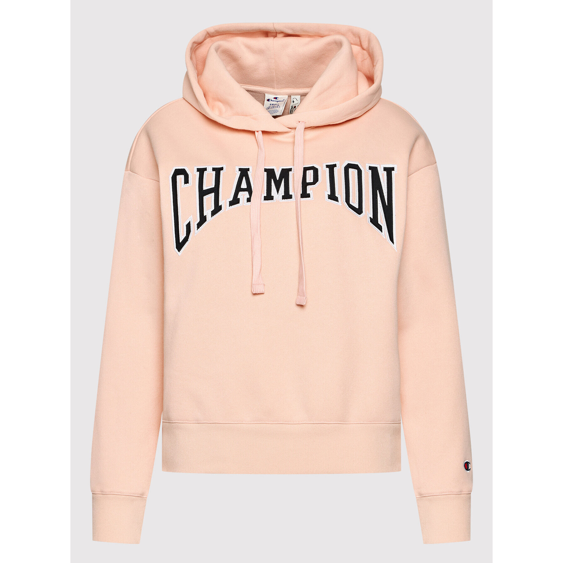 Champion Mikina Collegiate Logo 114766 Růžová Custom Fit - Pepit.cz