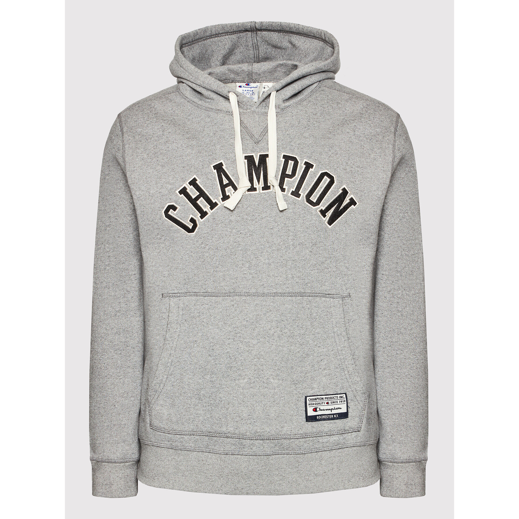 Champion Mikina Collegiate Logo 216569 Šedá Regular Fit - Pepit.cz