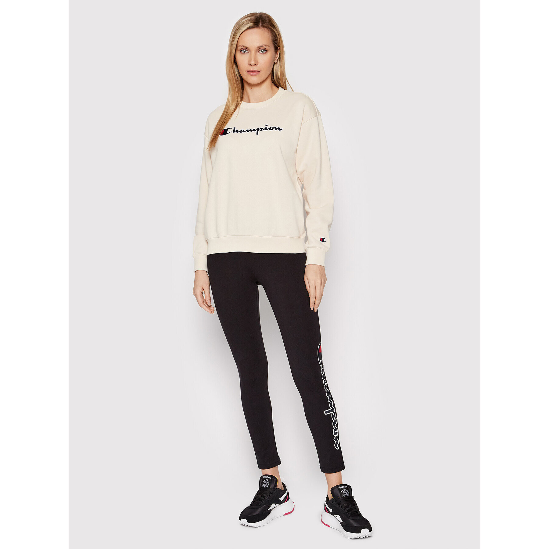 Champion Mikina Crewneck 114922 Béžová Regular Fit - Pepit.cz