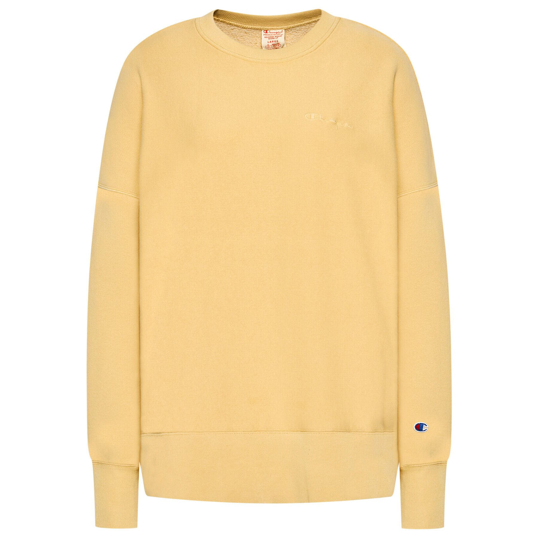 Champion Mikina Crewneck 216199 Žlutá Regular Fit - Pepit.cz