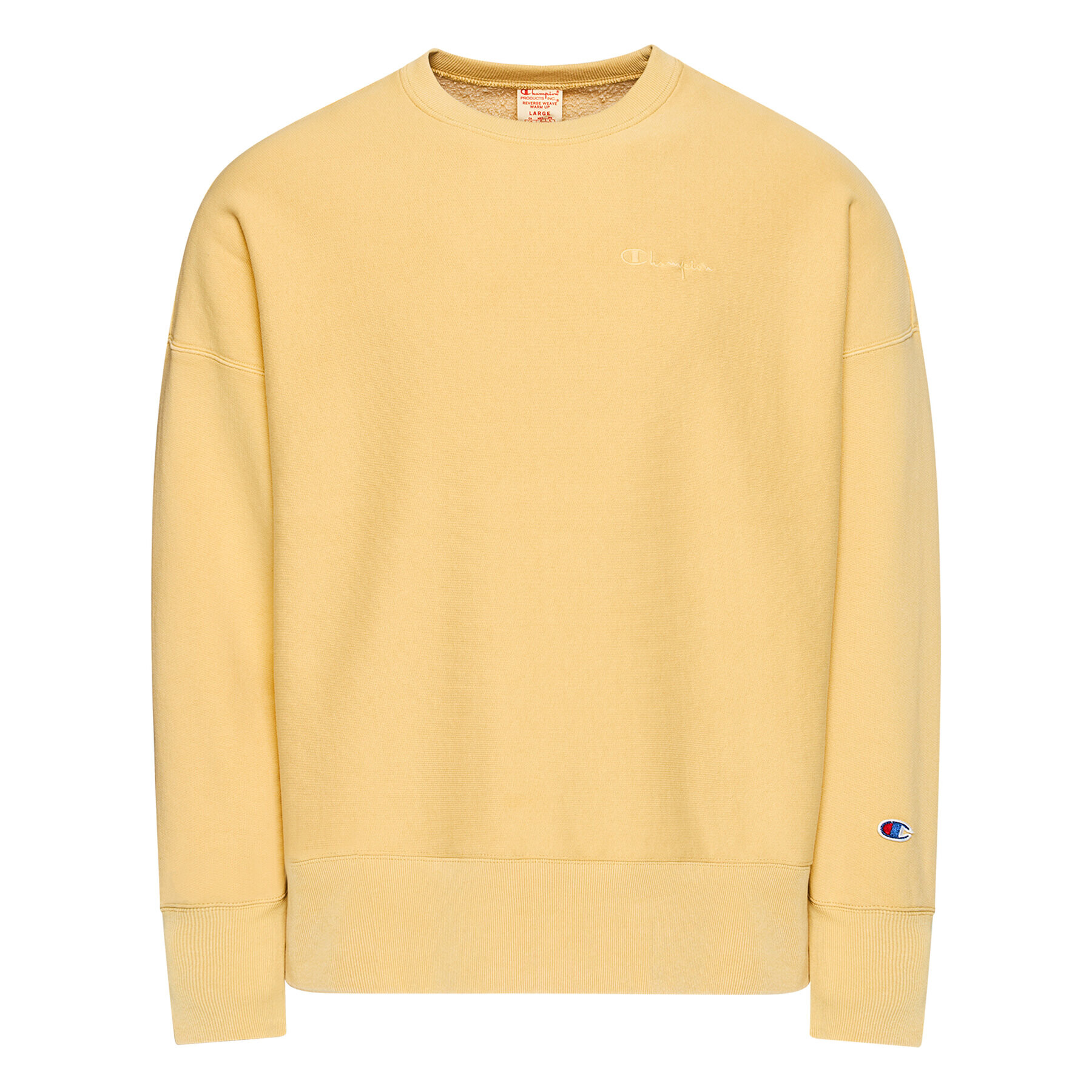 Champion Mikina Crewneck 216199 Žlutá Regular Fit - Pepit.cz