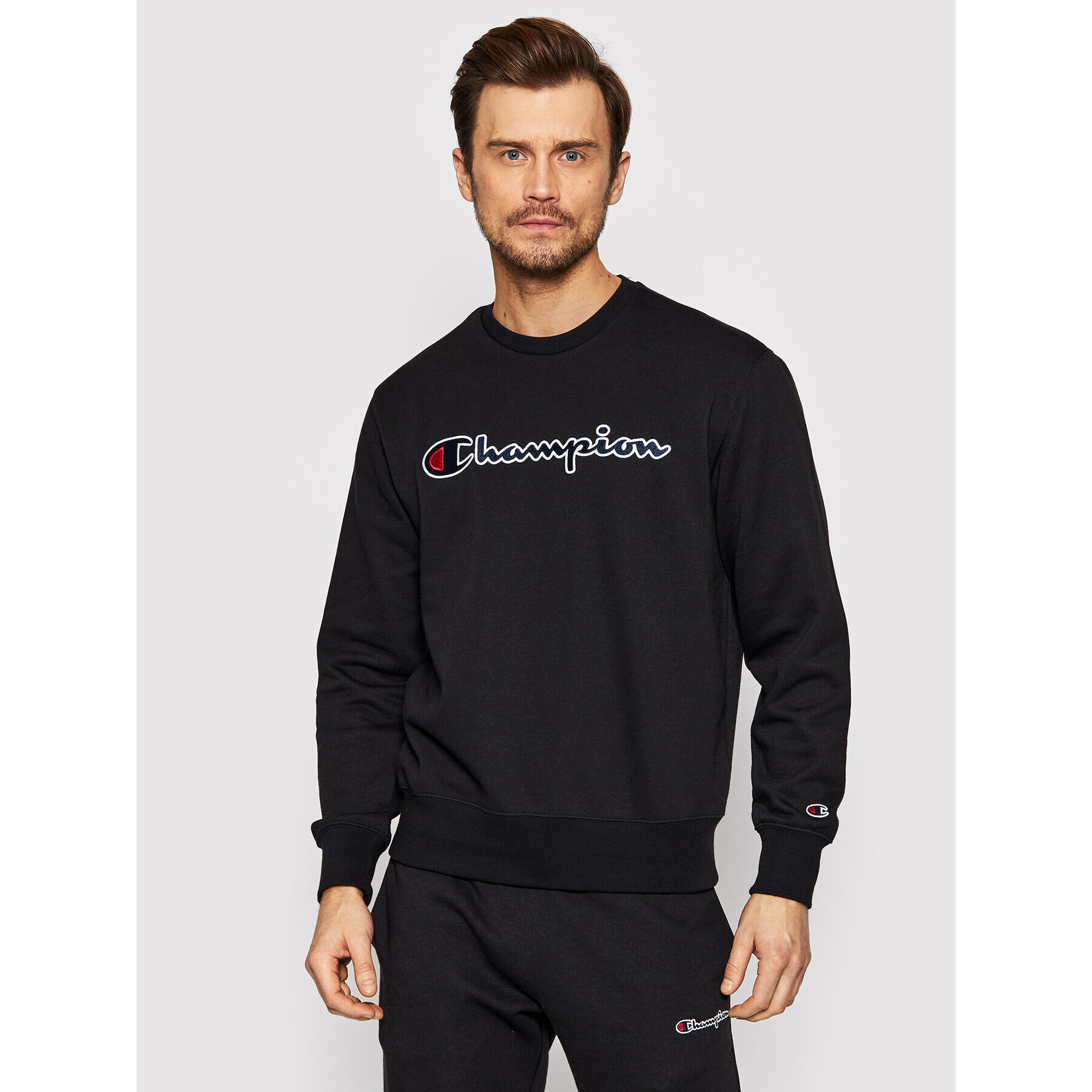 Champion Mikina Crewneck 217061 Černá Regular Fit - Pepit.cz