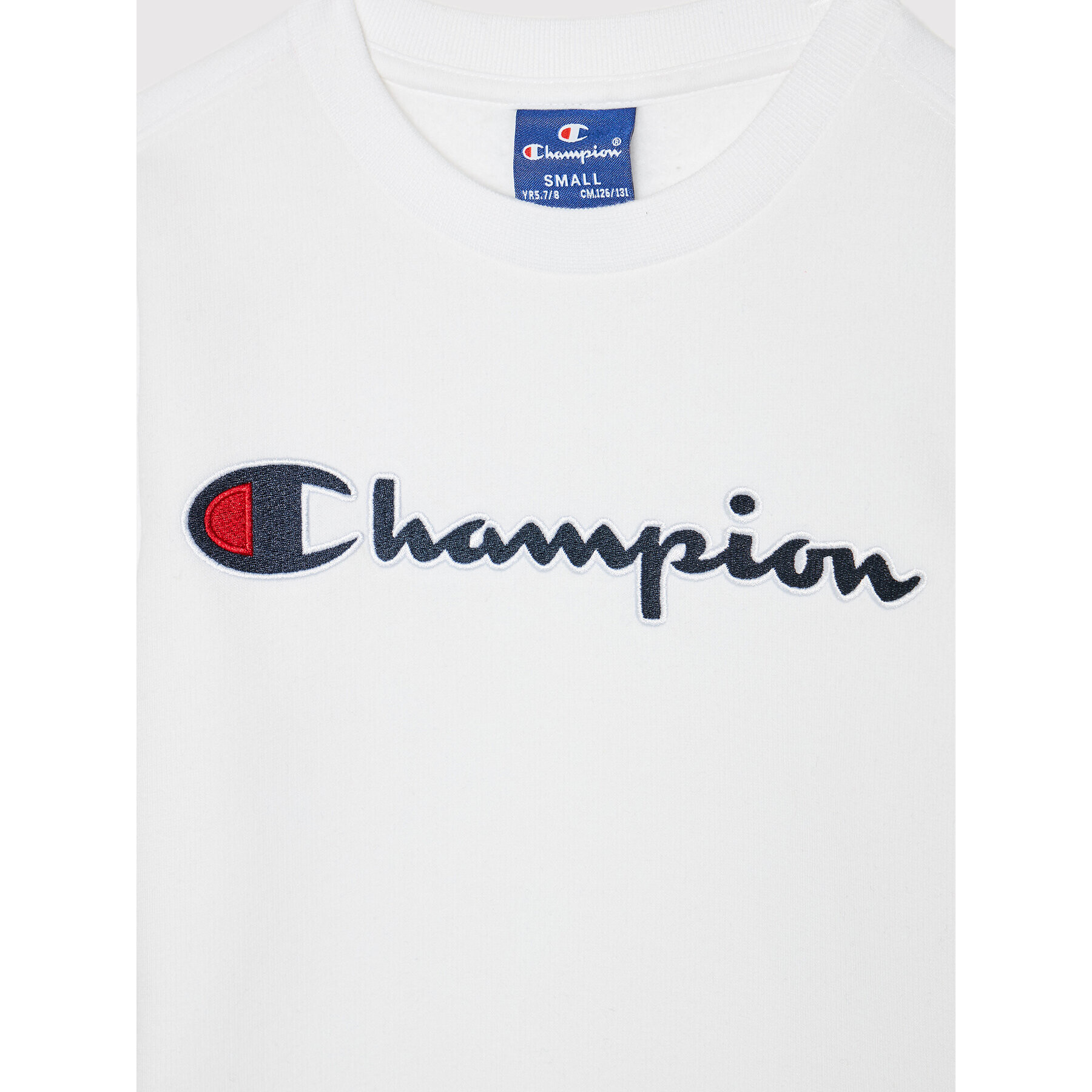 Champion Mikina Crewneck 305766 Bílá Regular Fit - Pepit.cz