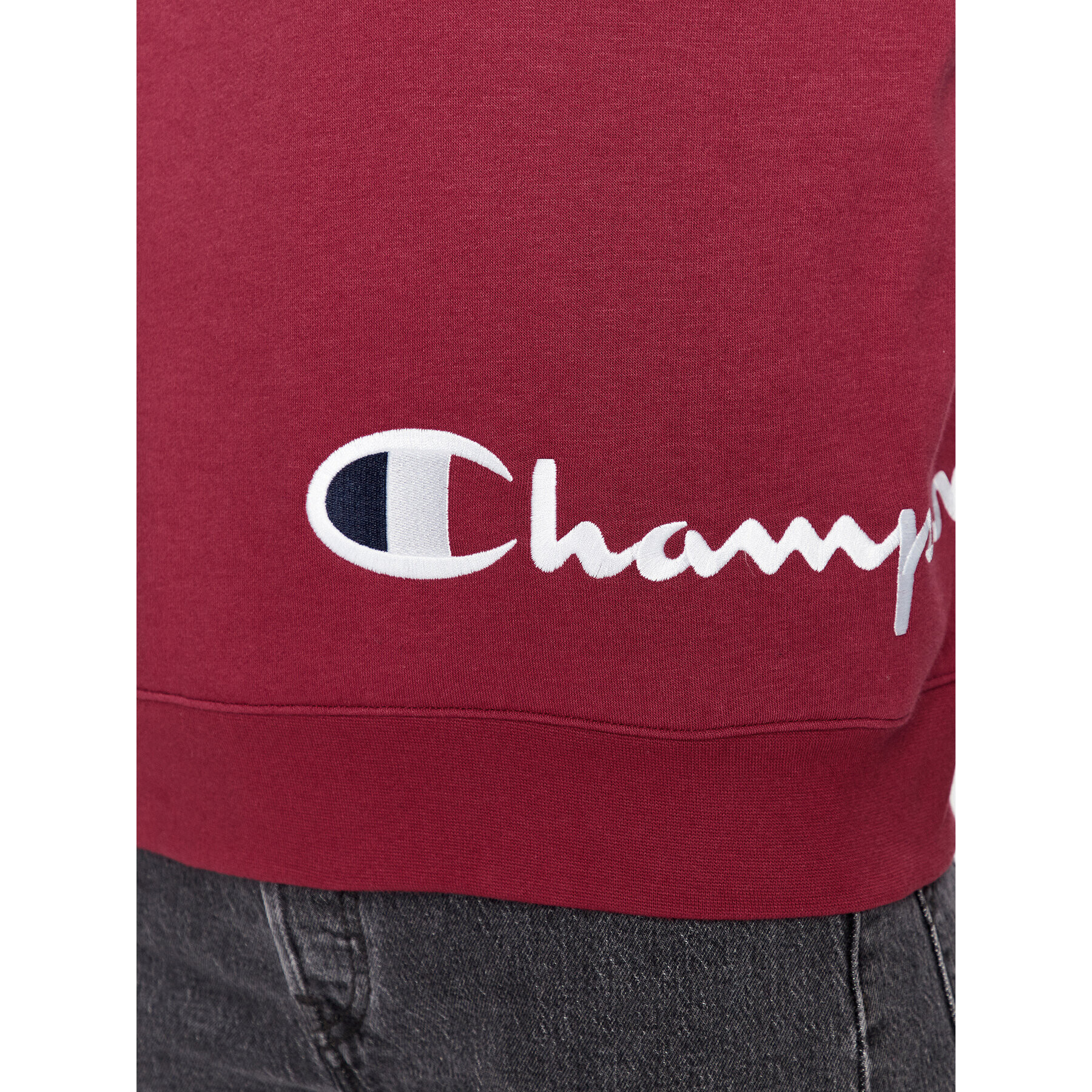 Champion Mikina Crewneck Sweatshirt 116587 Bordó Regular Fit - Pepit.cz