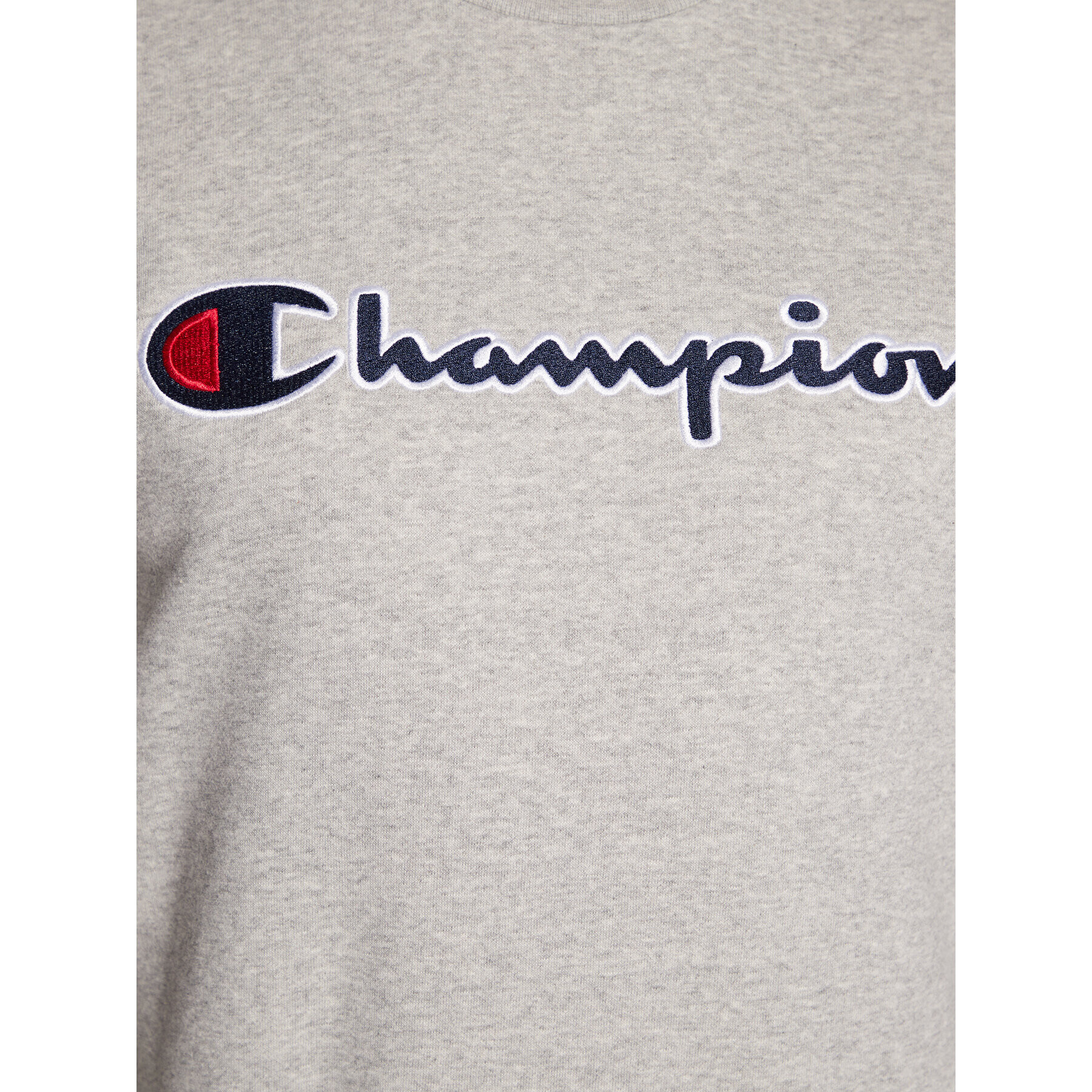 Champion Mikina Embroided Script Logo 217859 Šedá Regular Fit - Pepit.cz