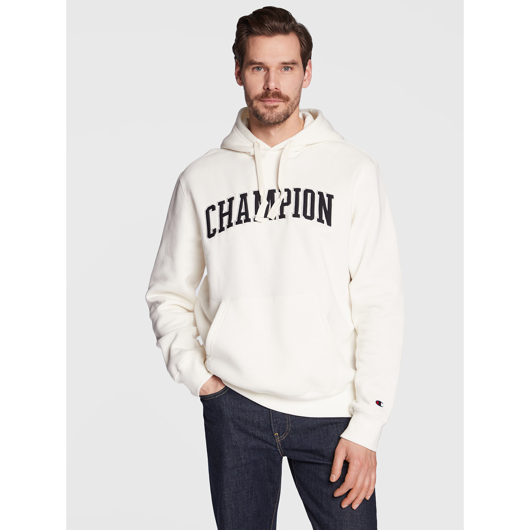 Champion Mikina Heavy Fleece Bookstore 217876 Béžová Regular Fit - Pepit.cz