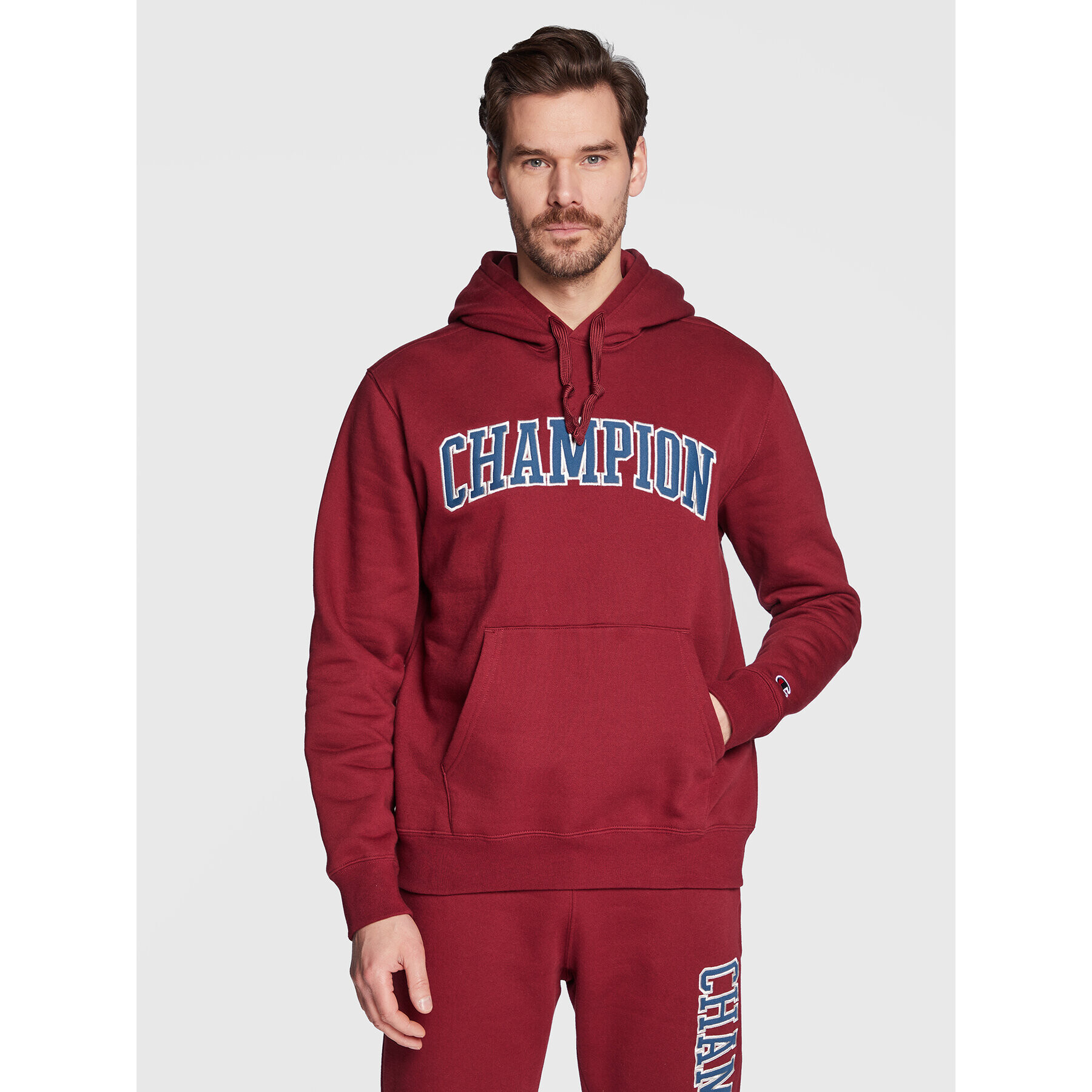 Champion Mikina Heavy Fleece Bookstore 217876 Bordó Regular Fit - Pepit.cz