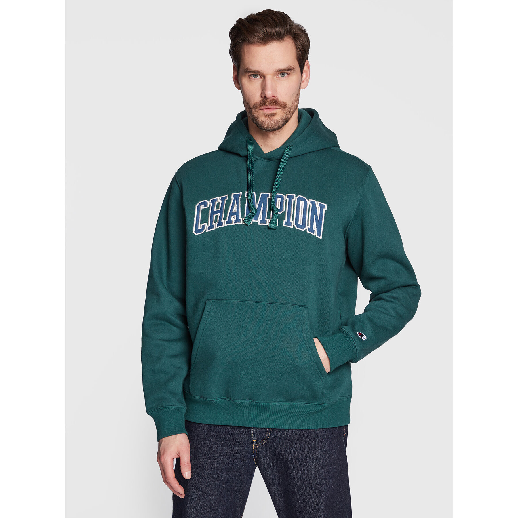 Champion Mikina Heavy Fleece Bookstore 217876 Zelená Regular Fit - Pepit.cz