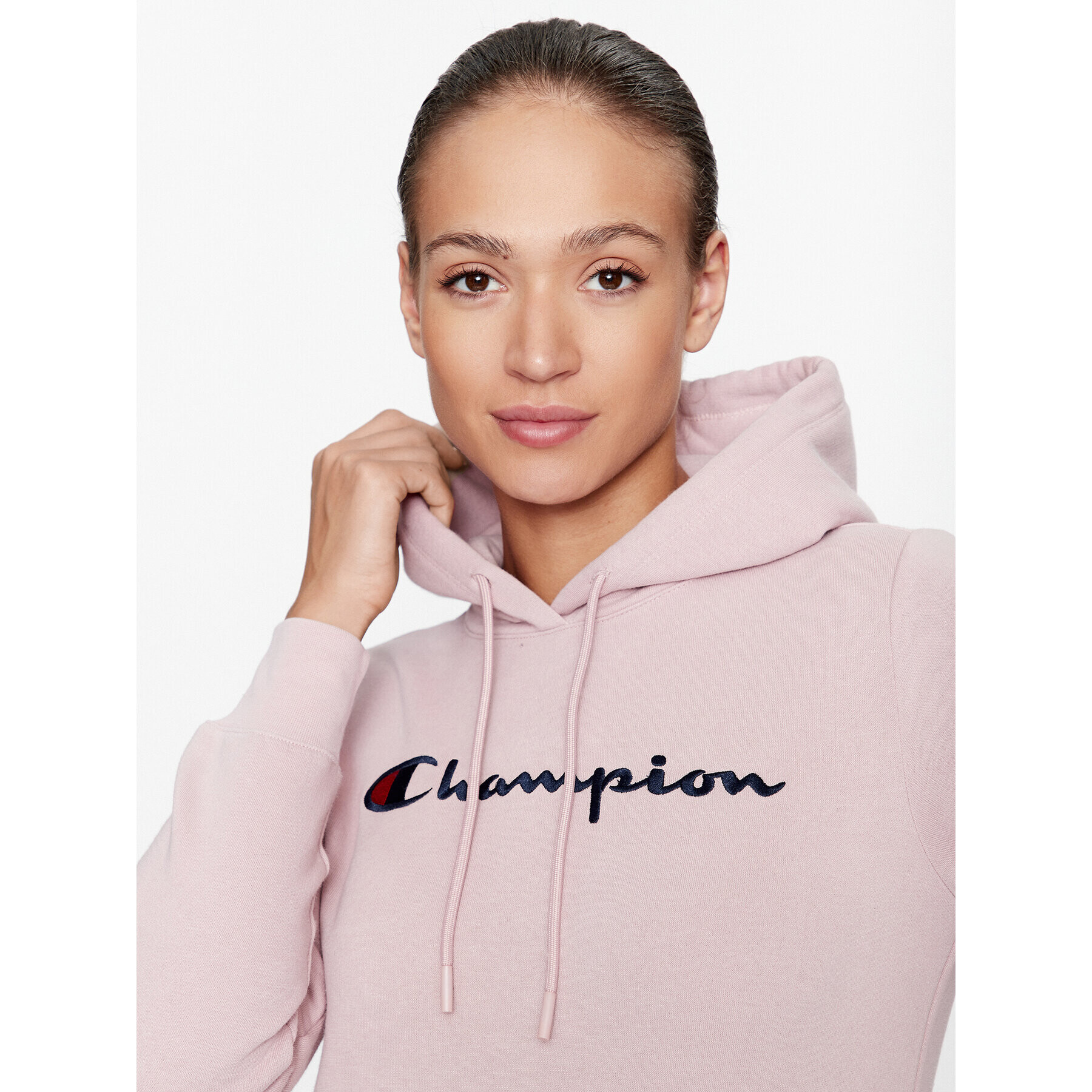 Champion Mikina Hooded Sweatshirt 116579 Růžová Regular Fit - Pepit.cz