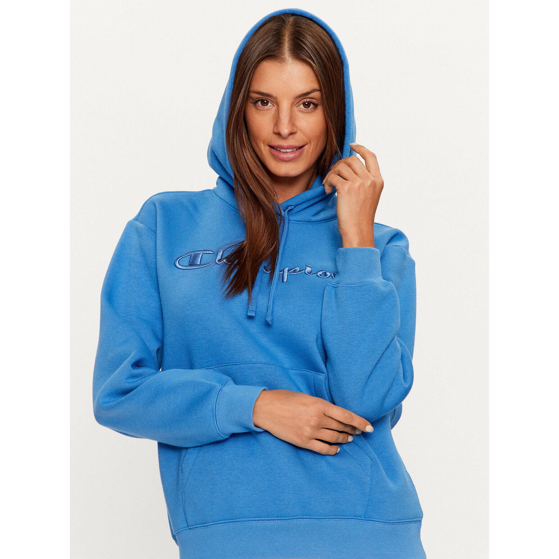 Champion Mikina Hooded Sweatshirt 116677 Modrá Custom Fit - Pepit.cz