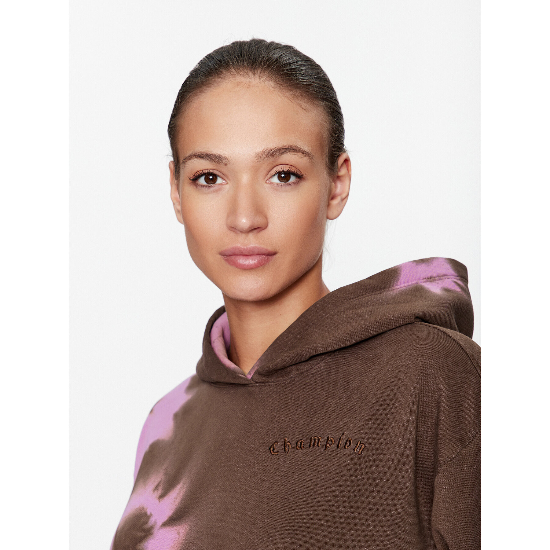 Champion Mikina Hooded Sweatshirt 116753 Růžová Regular Fit - Pepit.cz