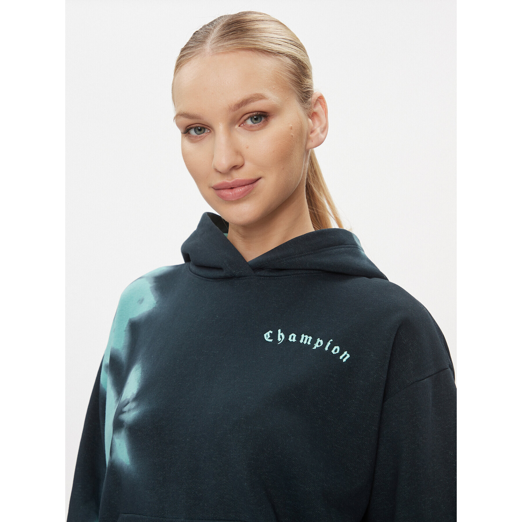 Champion Mikina Hooded Sweatshirt 116753 Zelená Regular Fit - Pepit.cz