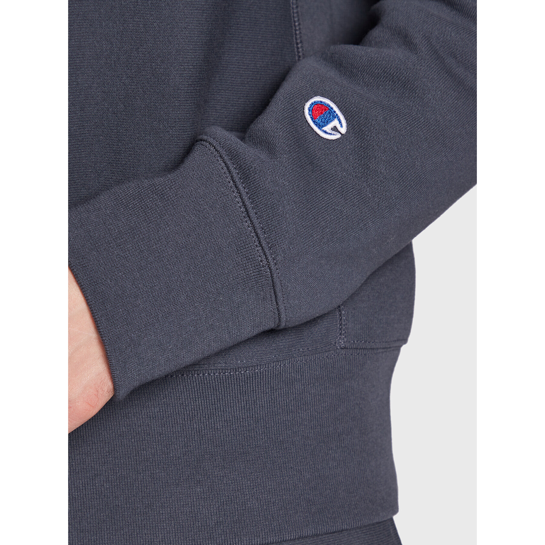 Champion Mikina Logo 217977 Šedá Regular Fit - Pepit.cz