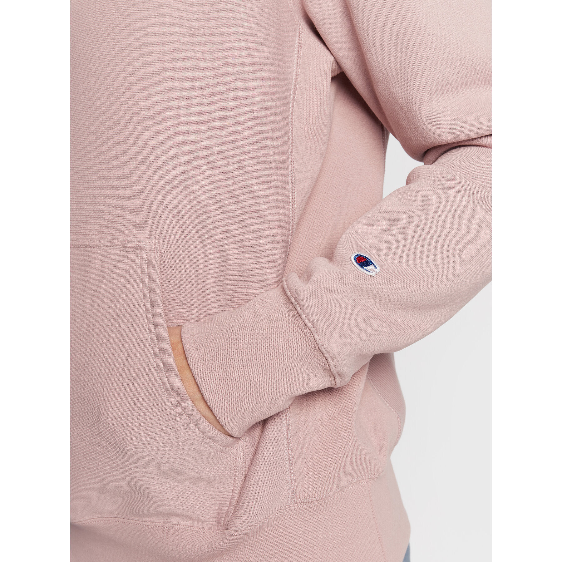 Champion Mikina Reverse Weave Fleece 217976 Růžová Regular Fit - Pepit.cz