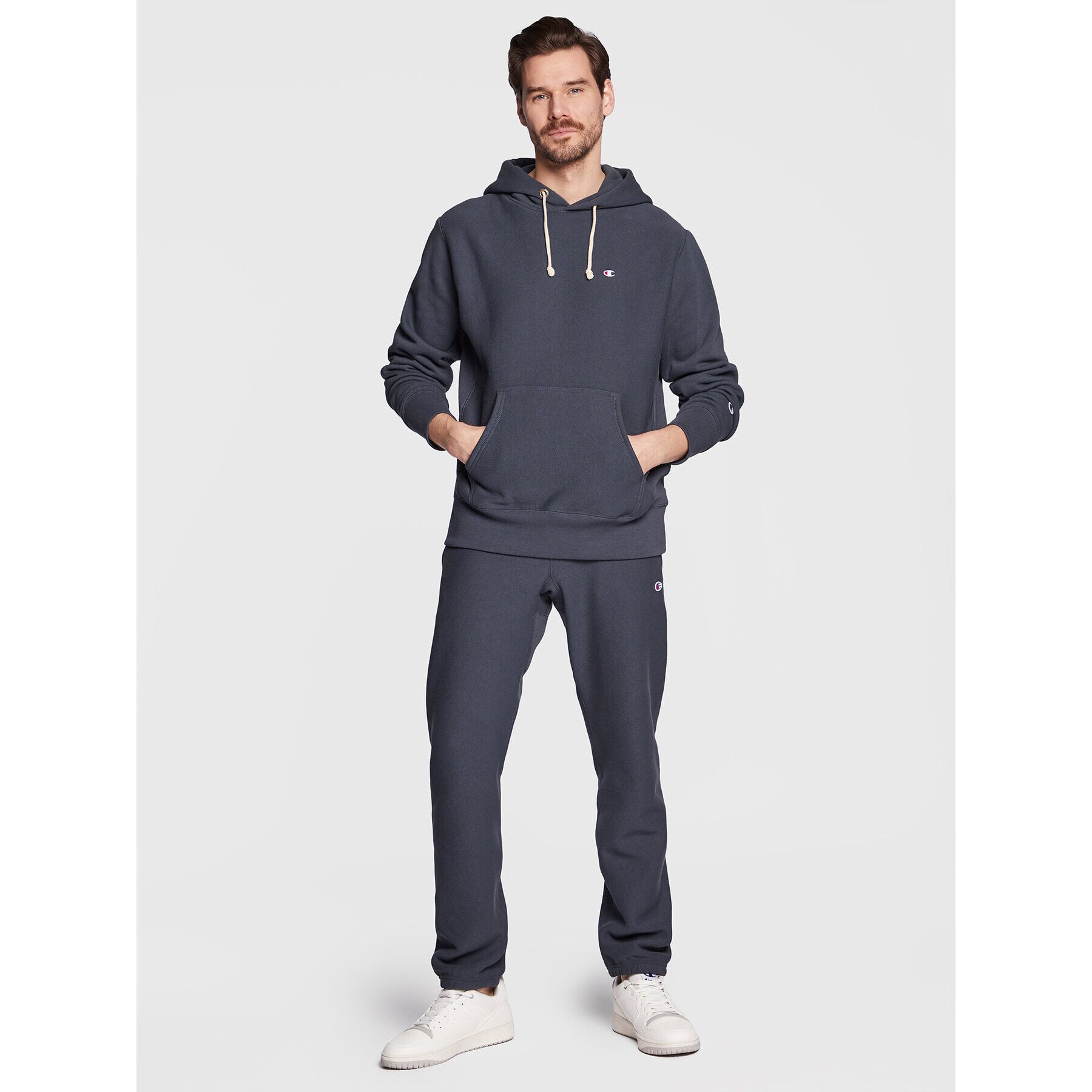 Champion Mikina Reverse Weave Fleece 217976 Šedá Regular Fit - Pepit.cz