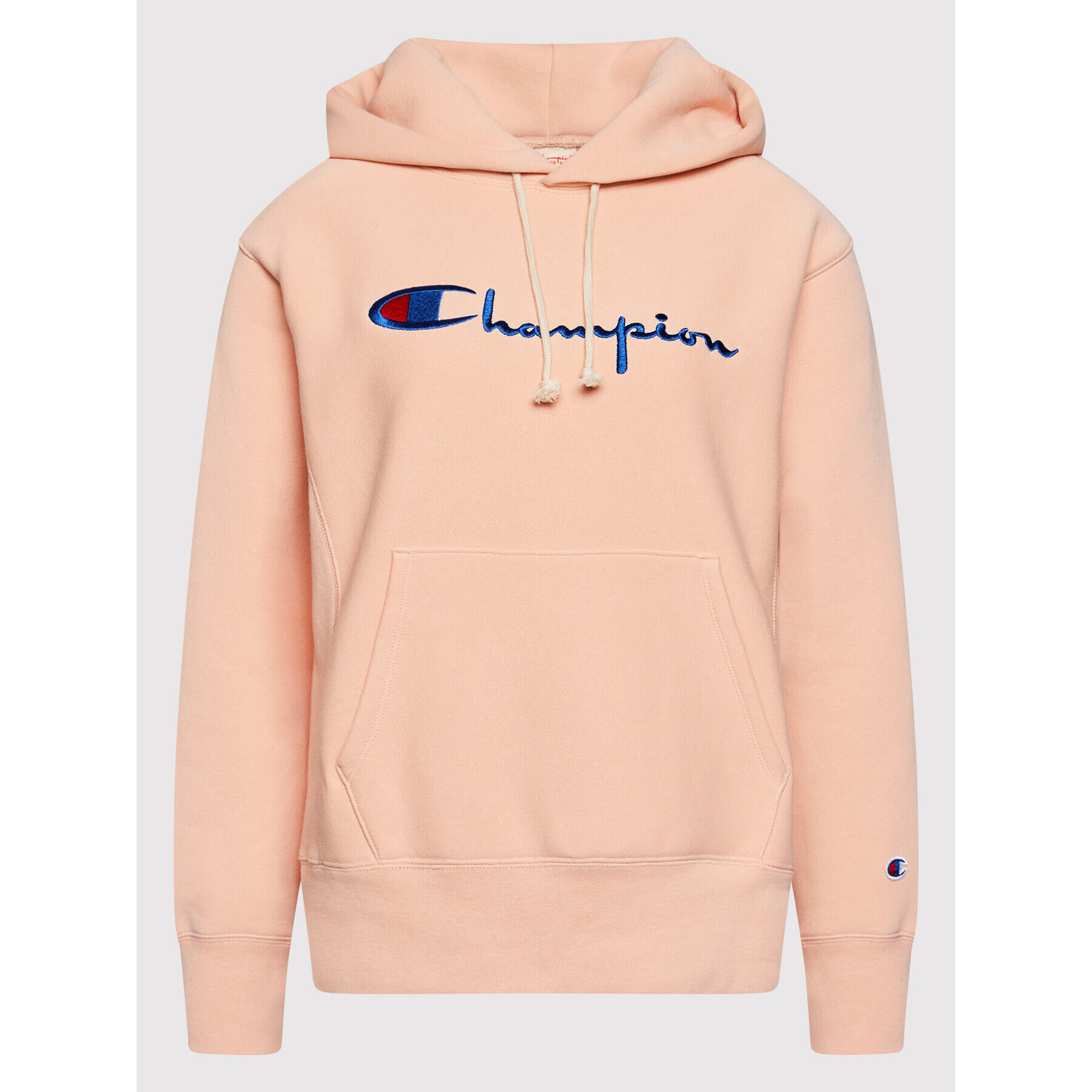 Champion Mikina Script Logo 114788 Růžová Regular Fit - Pepit.cz