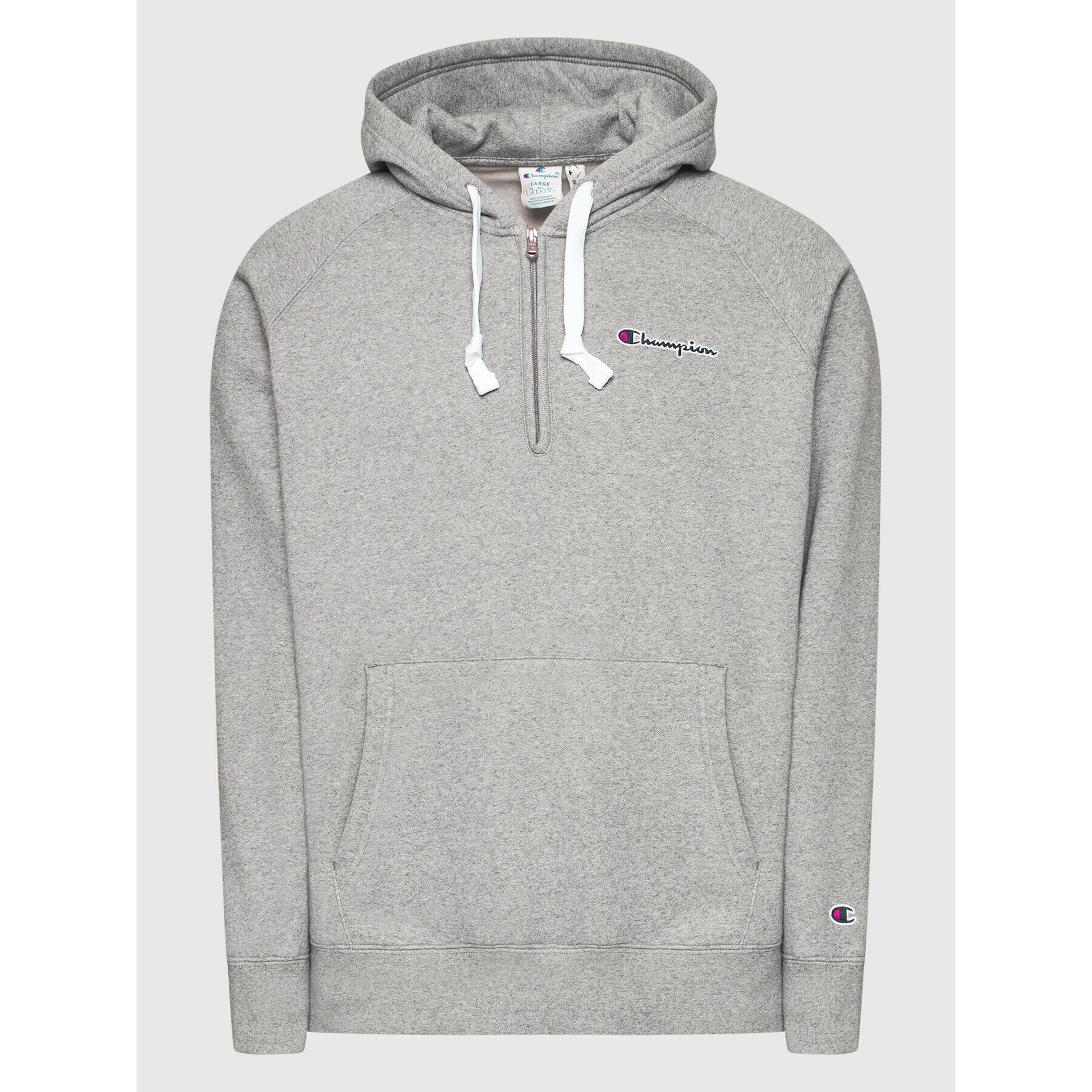 Champion Mikina Script Logo 216483 Šedá Regular Fit - Pepit.cz