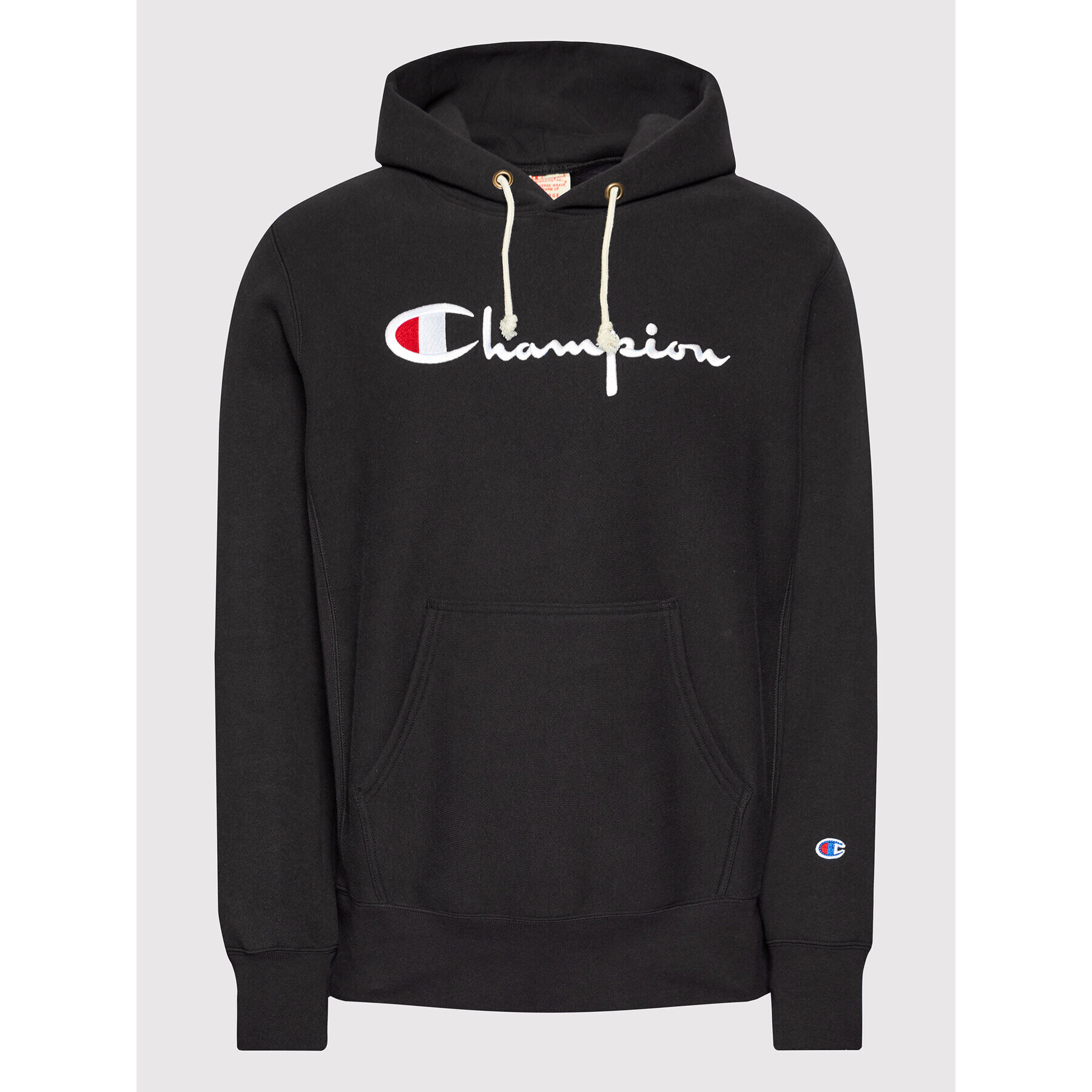 Champion Mikina Script Logo 216499 Černá Regular Fit - Pepit.cz