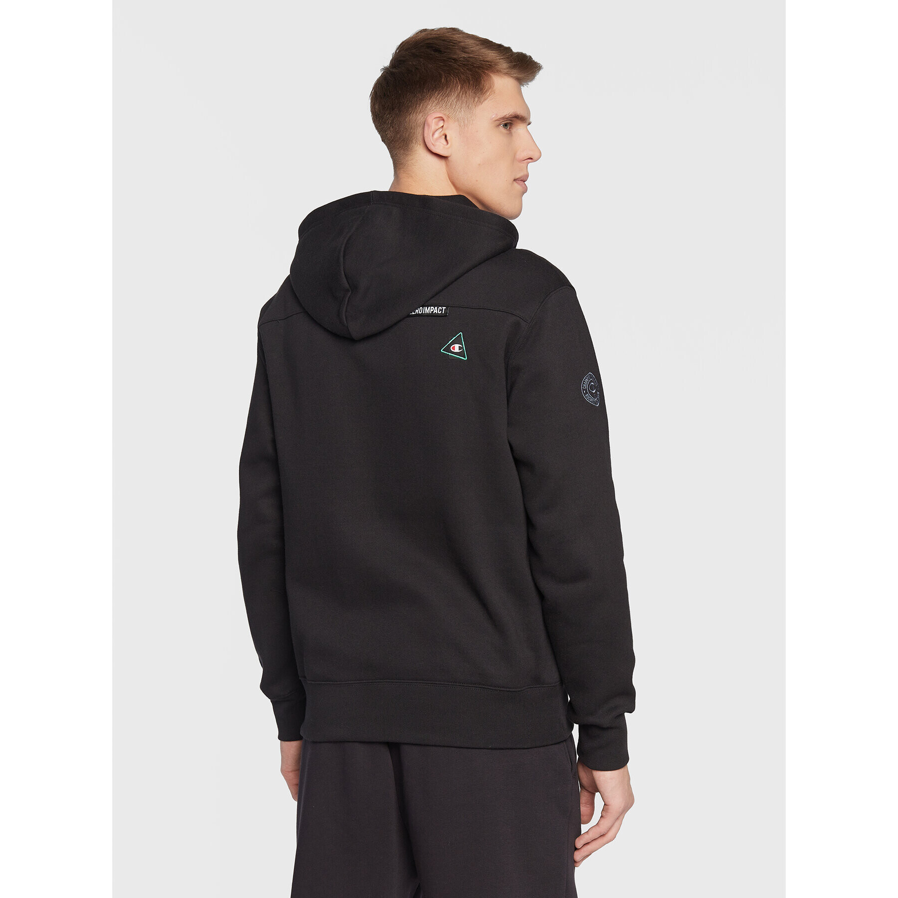 Champion Mikina Script Logo 217874 Černá Regular Fit - Pepit.cz