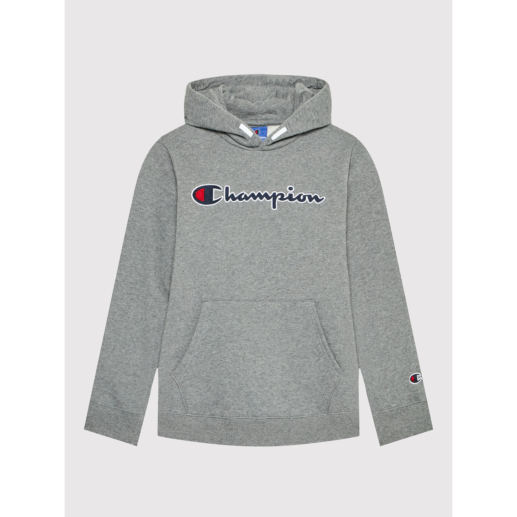 Champion Mikina Script Logo 305765 Šedá Regular Fit - Pepit.cz