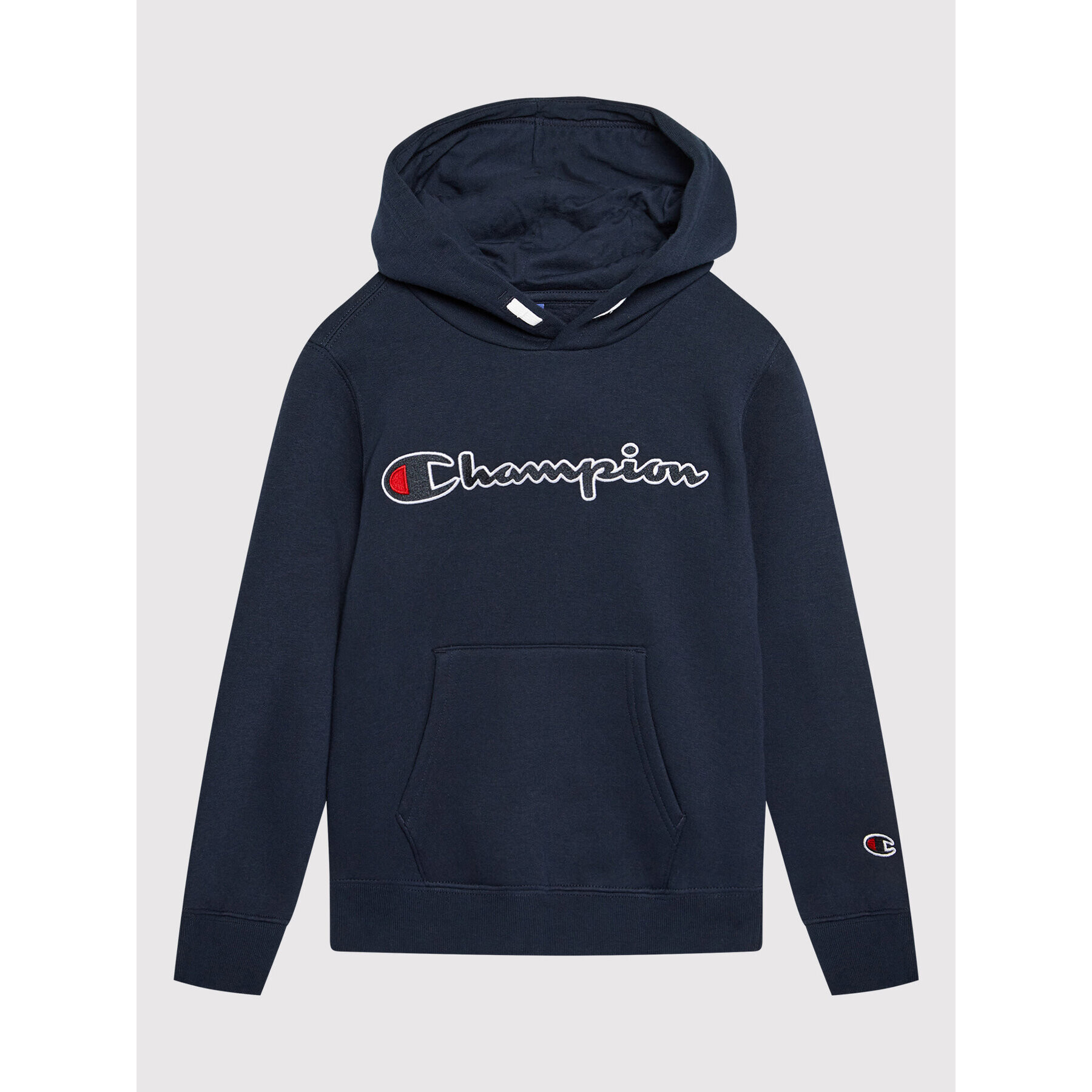 Champion Mikina Script Logo 305765 Tmavomodrá Regular Fit - Pepit.cz