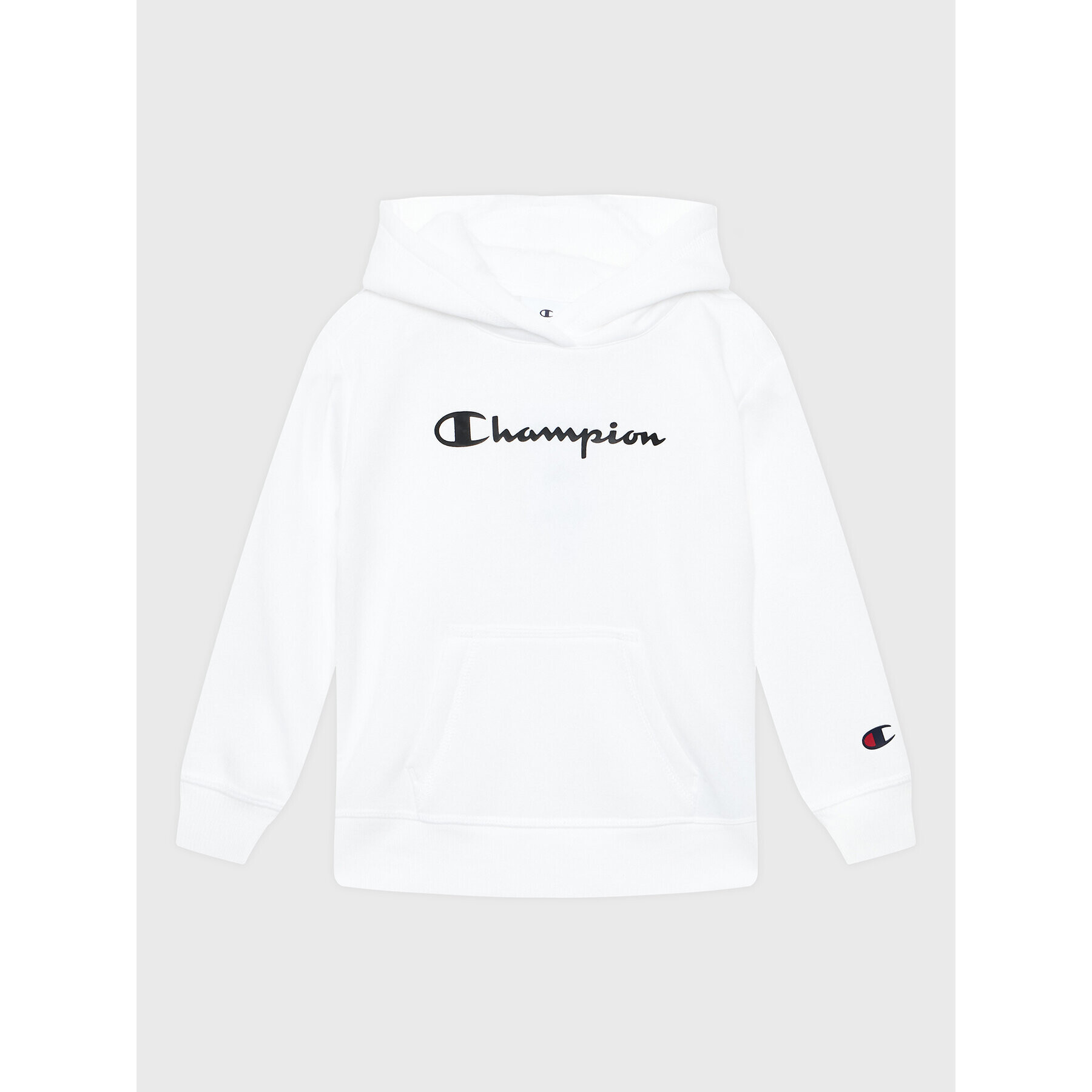 Champion Mikina Script Logo Terry 404540 Bílá Regular Fit - Pepit.cz