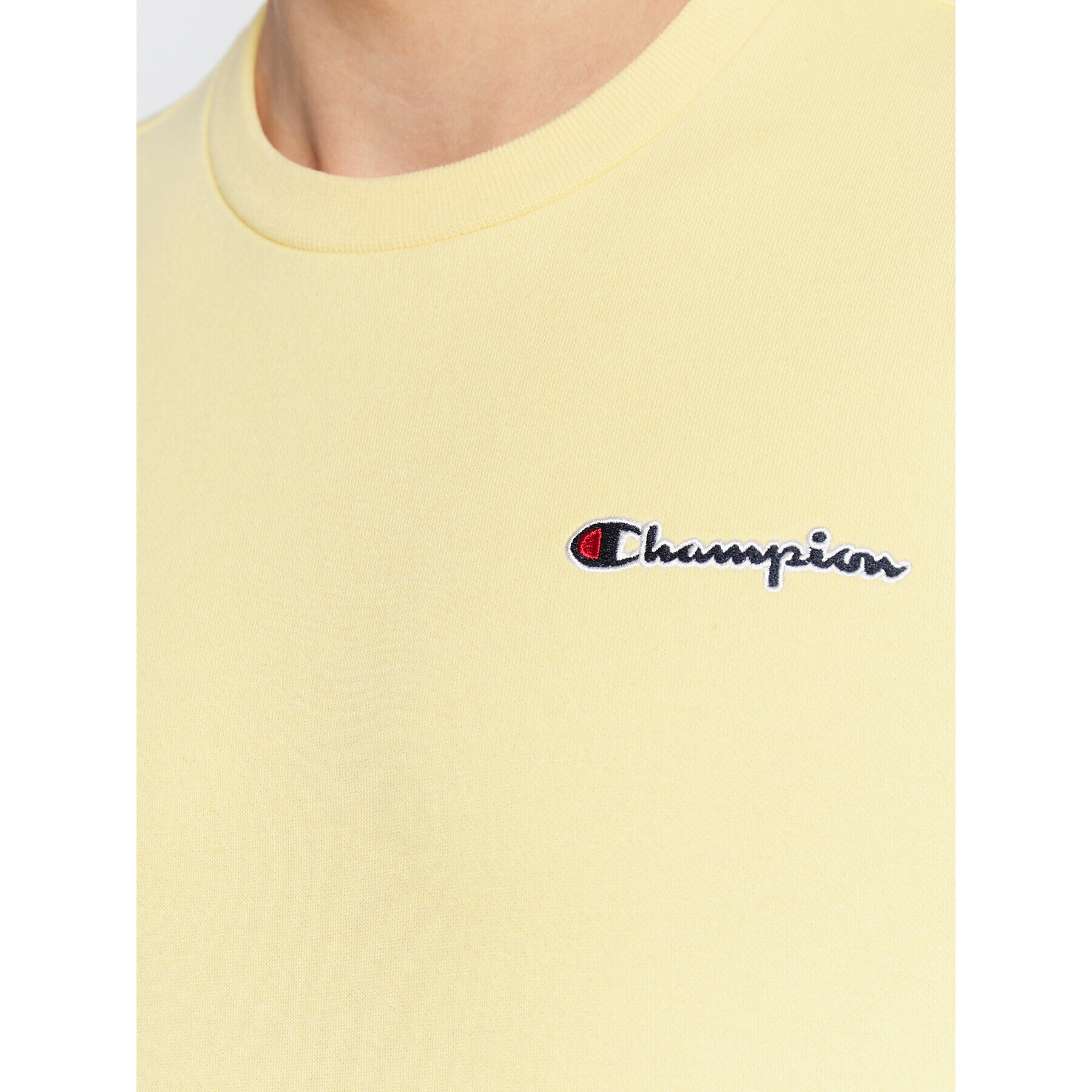 Champion Mikina Small Script Logo Embroidery 217863 Žlutá Regular Fit - Pepit.cz