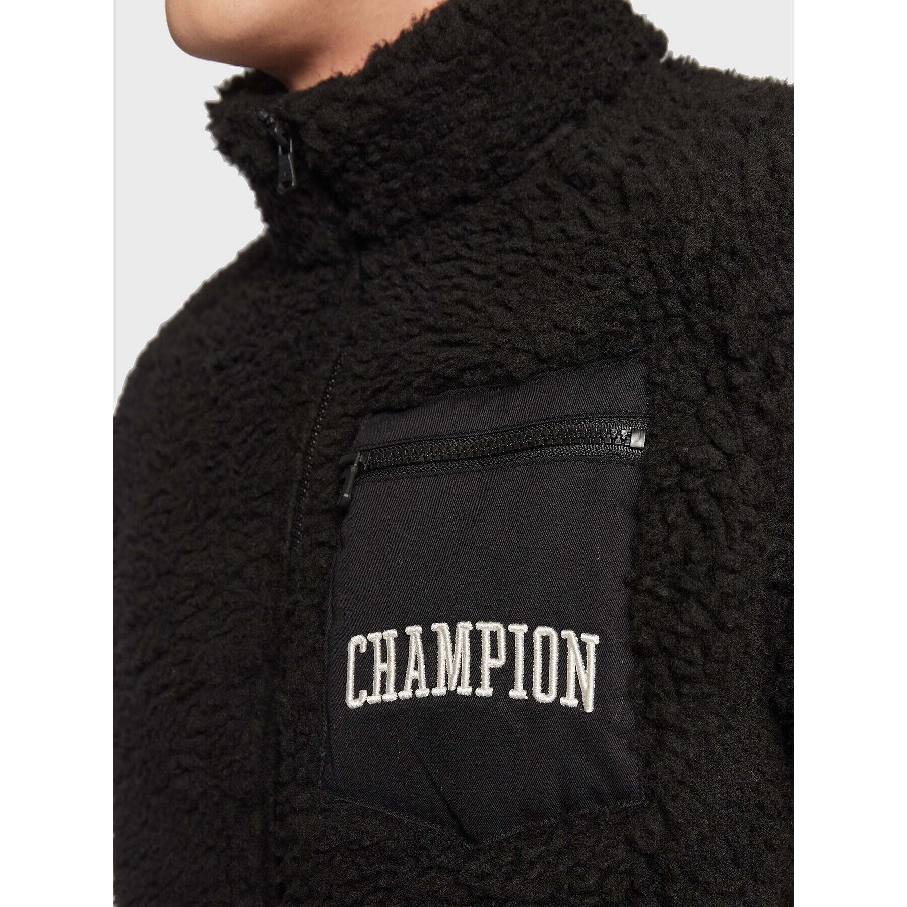 Champion Mikina Teddy Fleece 218096 Černá Regular Fit - Pepit.cz