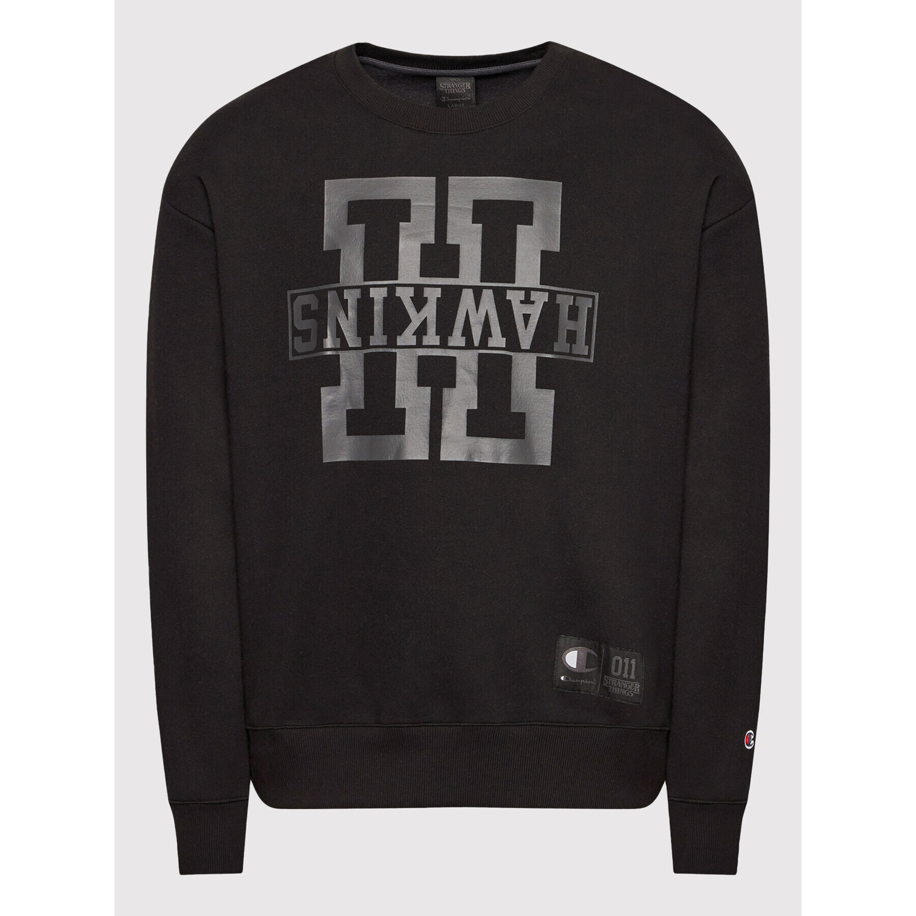 Champion Mikina Unisex STRANGER THINGS Hawkins 217752 Černá Regular Fit - Pepit.cz