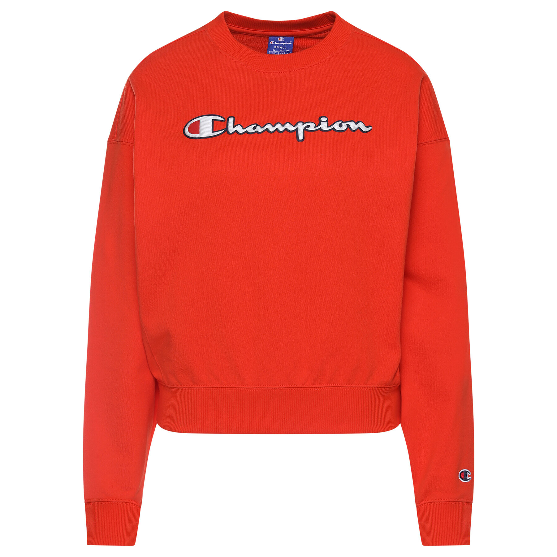 Champion Mikina Vintage Script Logo 112640 Červená Custom Fit - Pepit.cz