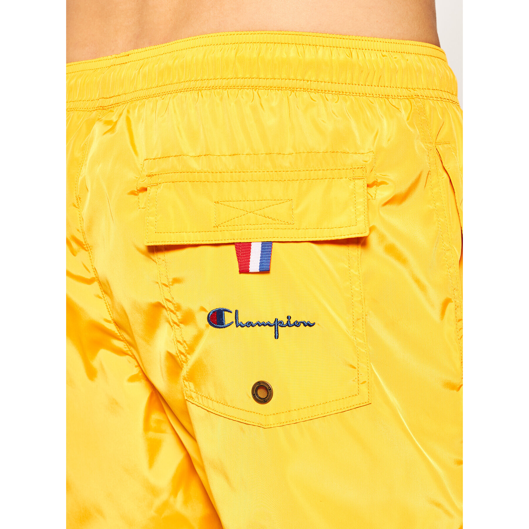 Champion Plavecké šortky Small C Logo Swim 214453 Žlutá Regular Fit - Pepit.cz