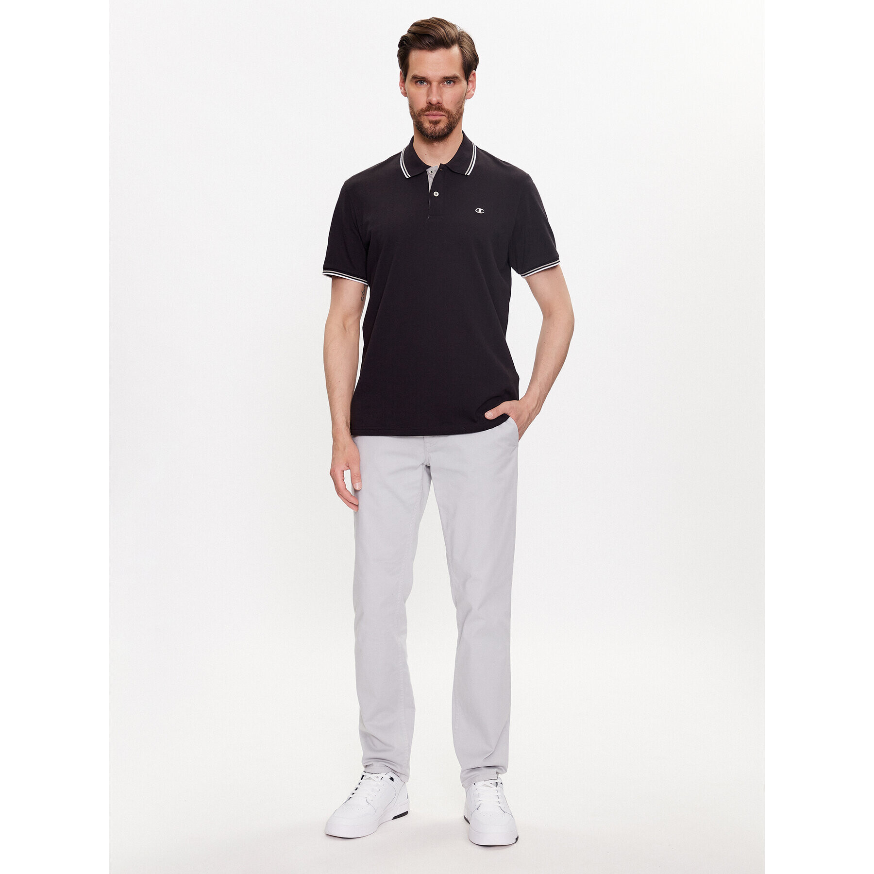 Champion Polokošile 218755 Černá Regular Fit - Pepit.cz