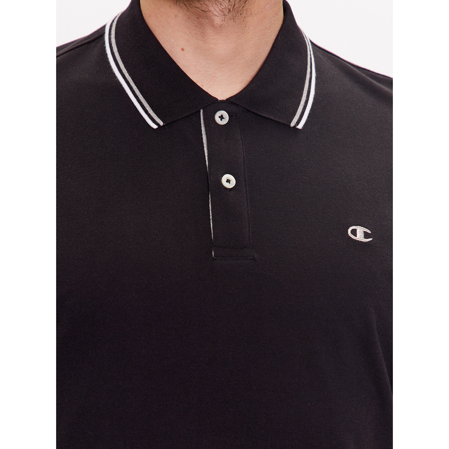 Champion Polokošile 218755 Černá Regular Fit - Pepit.cz