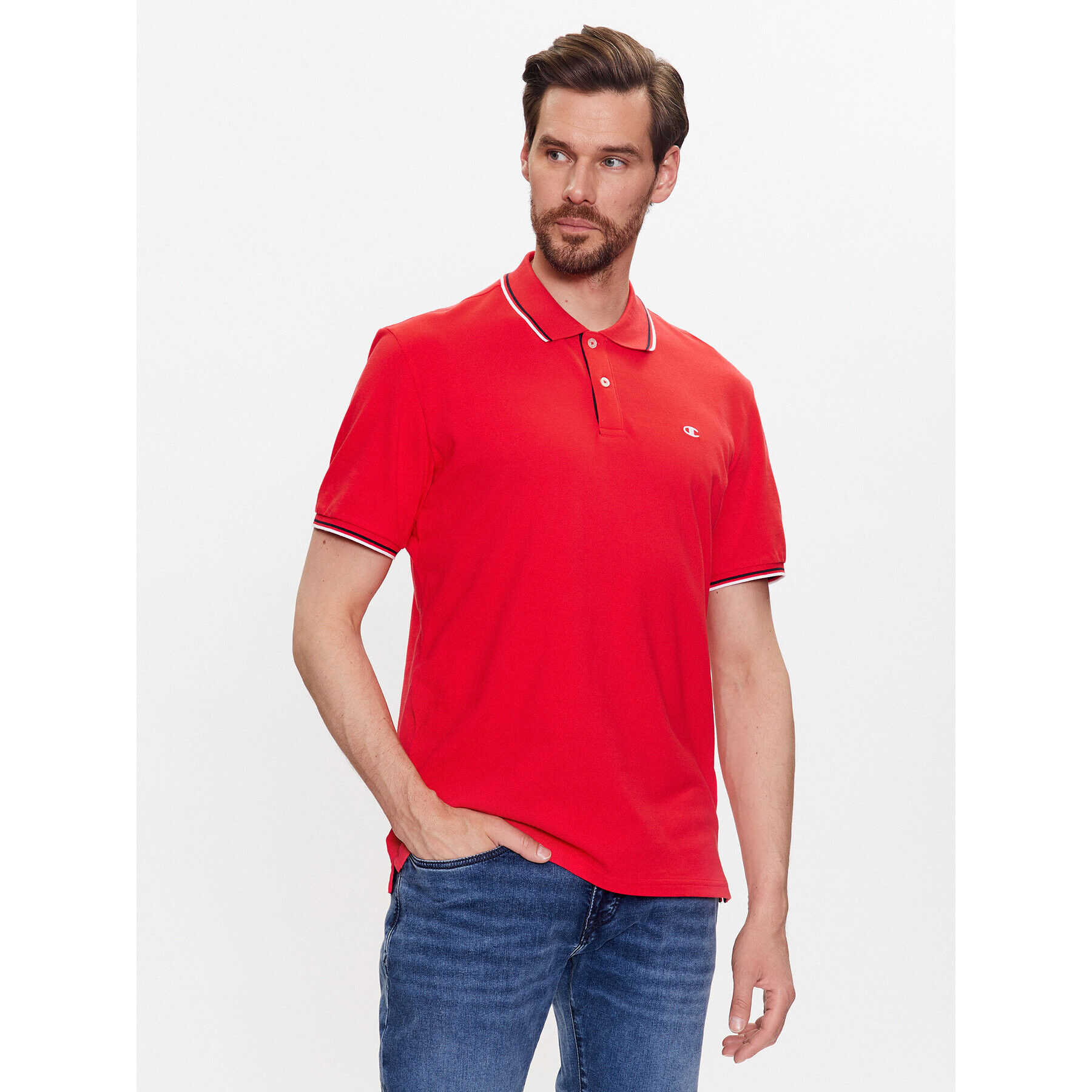 Champion Polokošile 218755 Červená Regular Fit - Pepit.cz